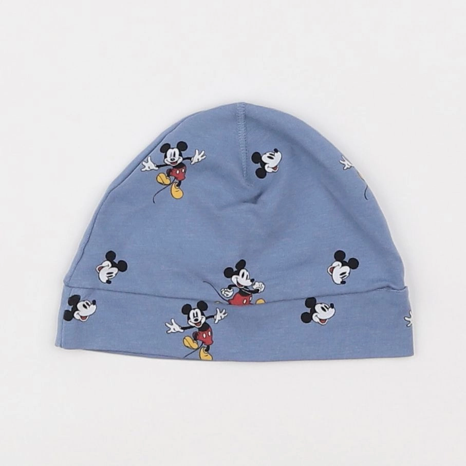 H&M - bonnet bleu - 3 mois