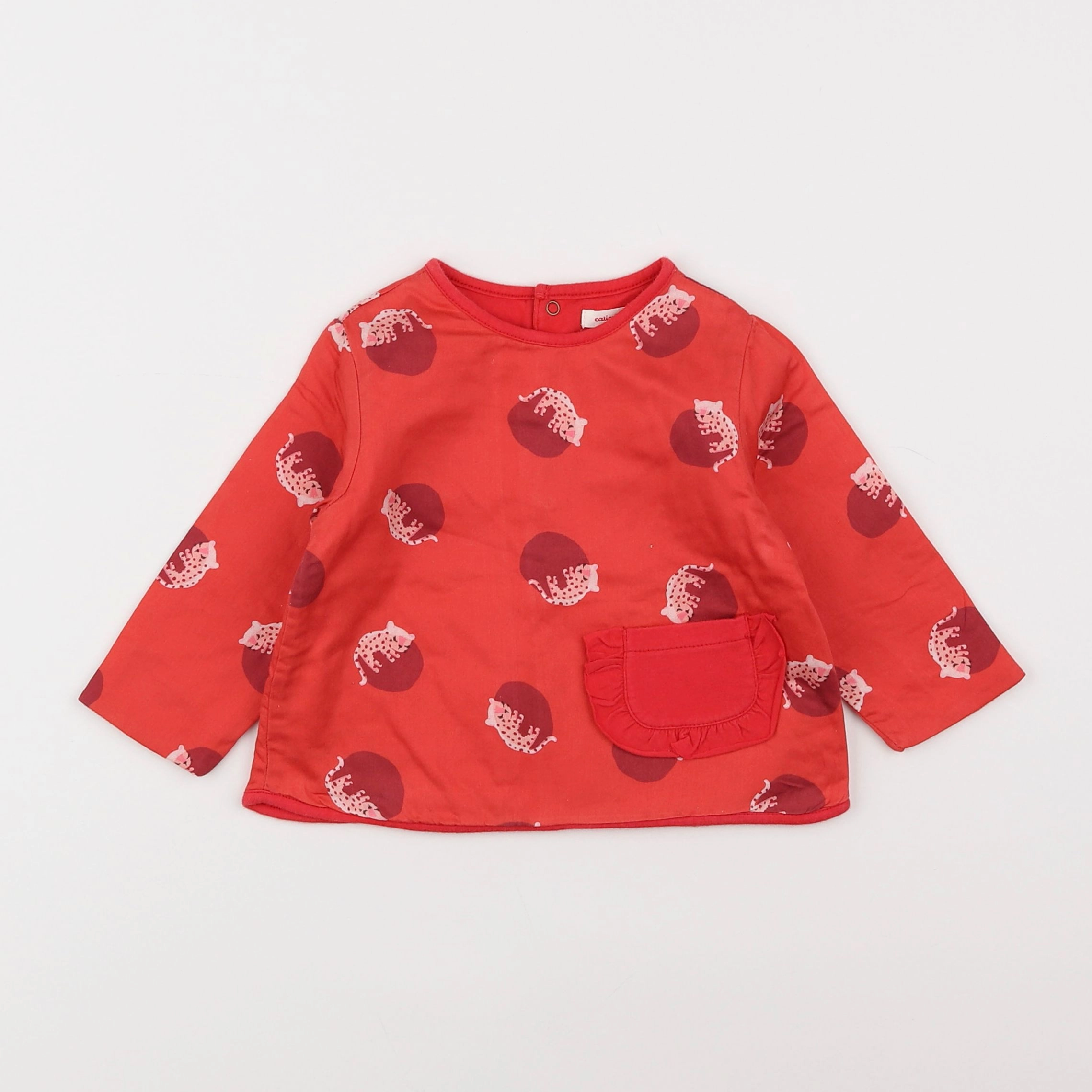 Catimini - tee-shirt rose - 12 mois
