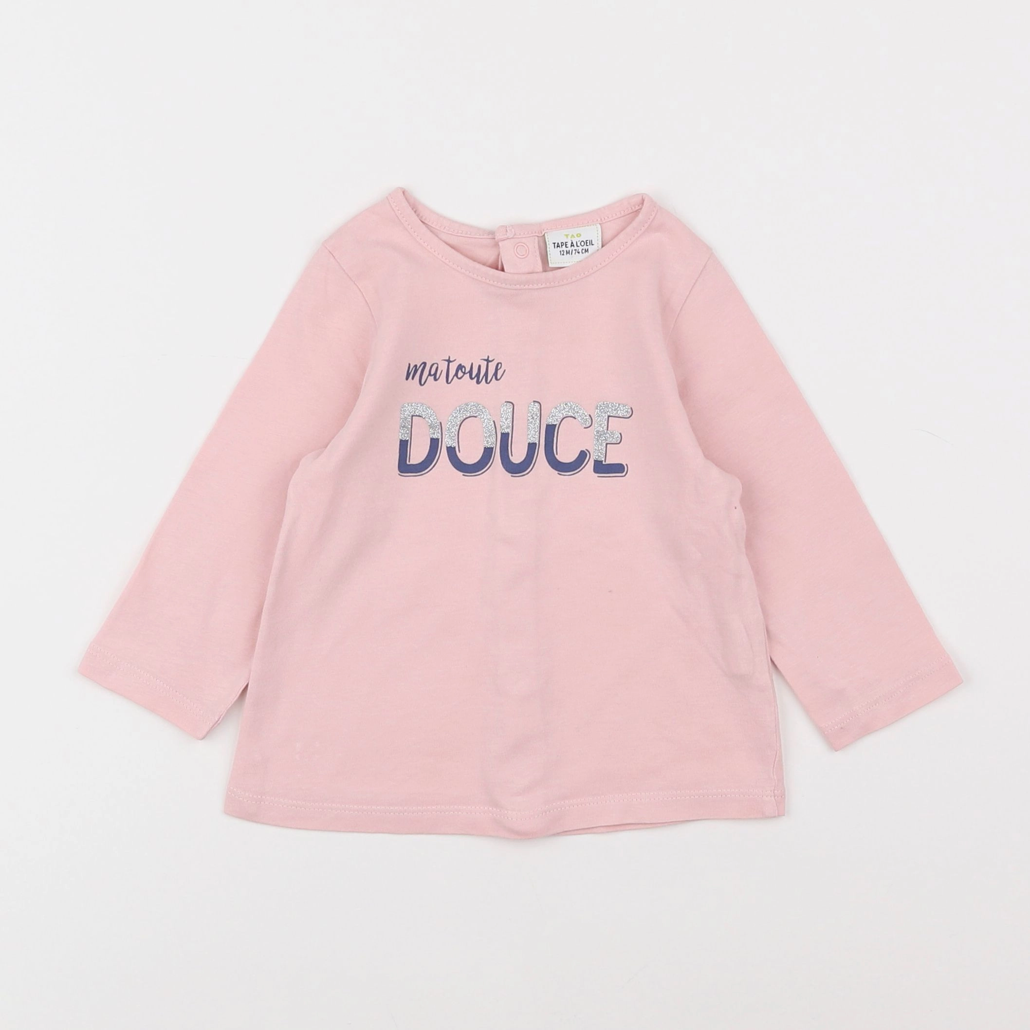 Tape à l'oeil - tee-shirt rose - 12 mois