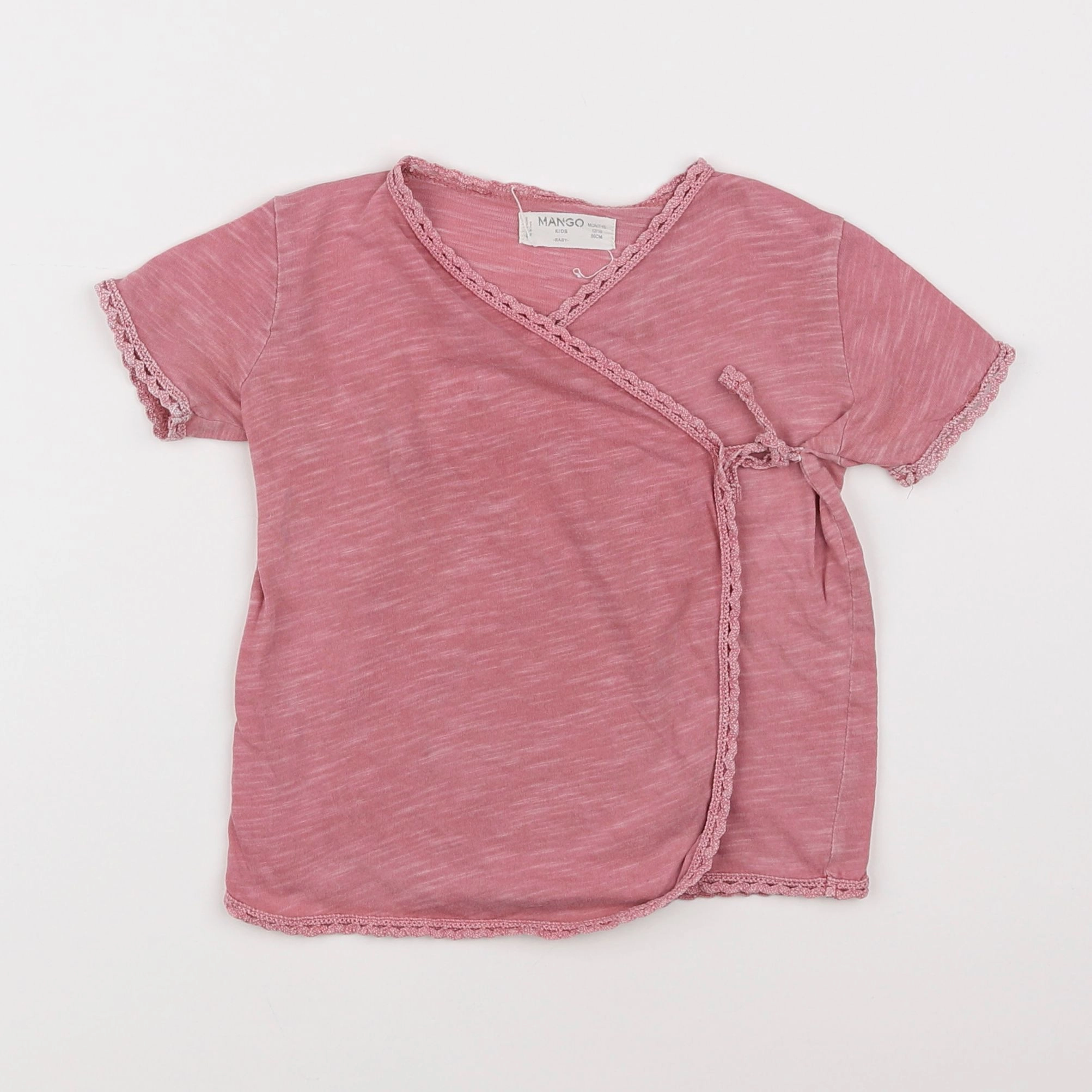 Mango - tee-shirt rose - 12/18 mois