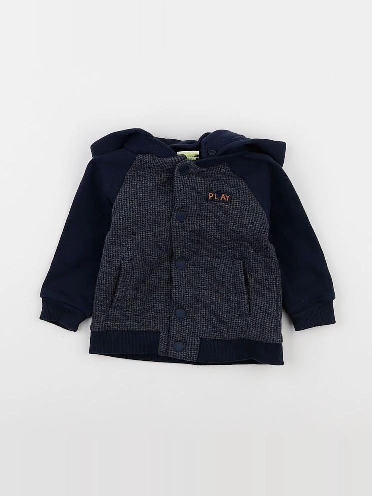 Tape à l'oeil - sweat bleu - 12 mois