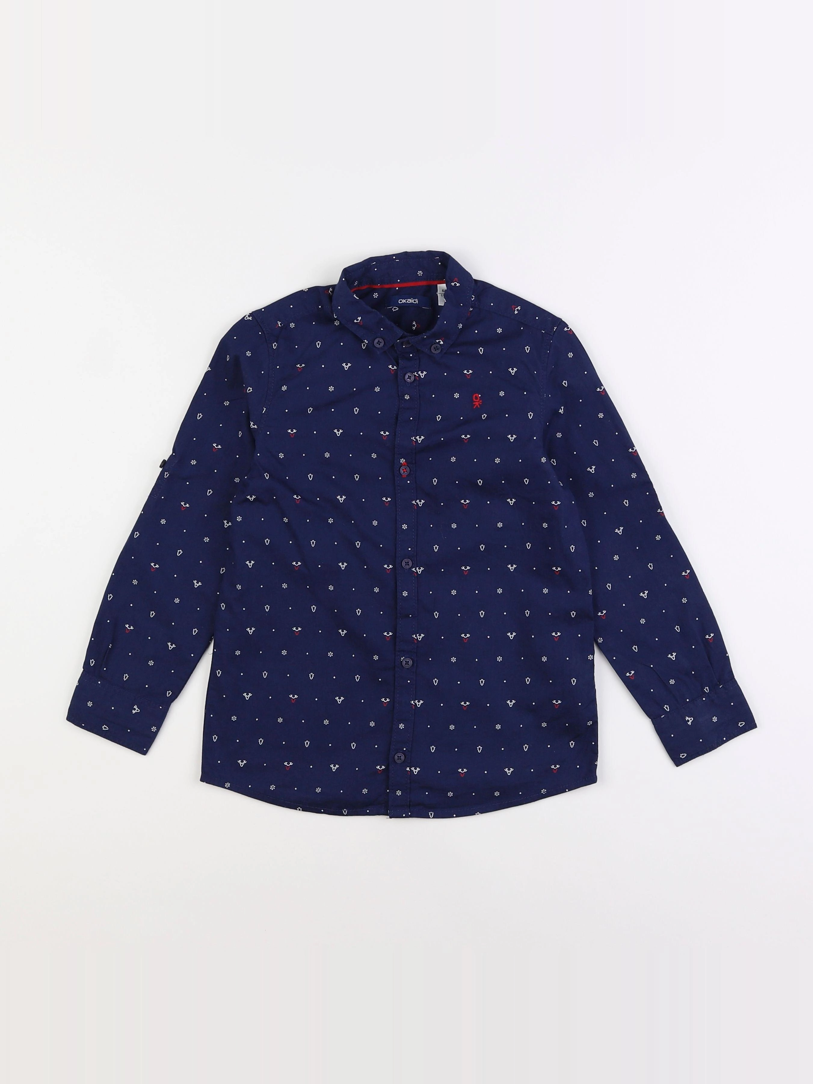 Okaidi - chemise bleu - 6 ans