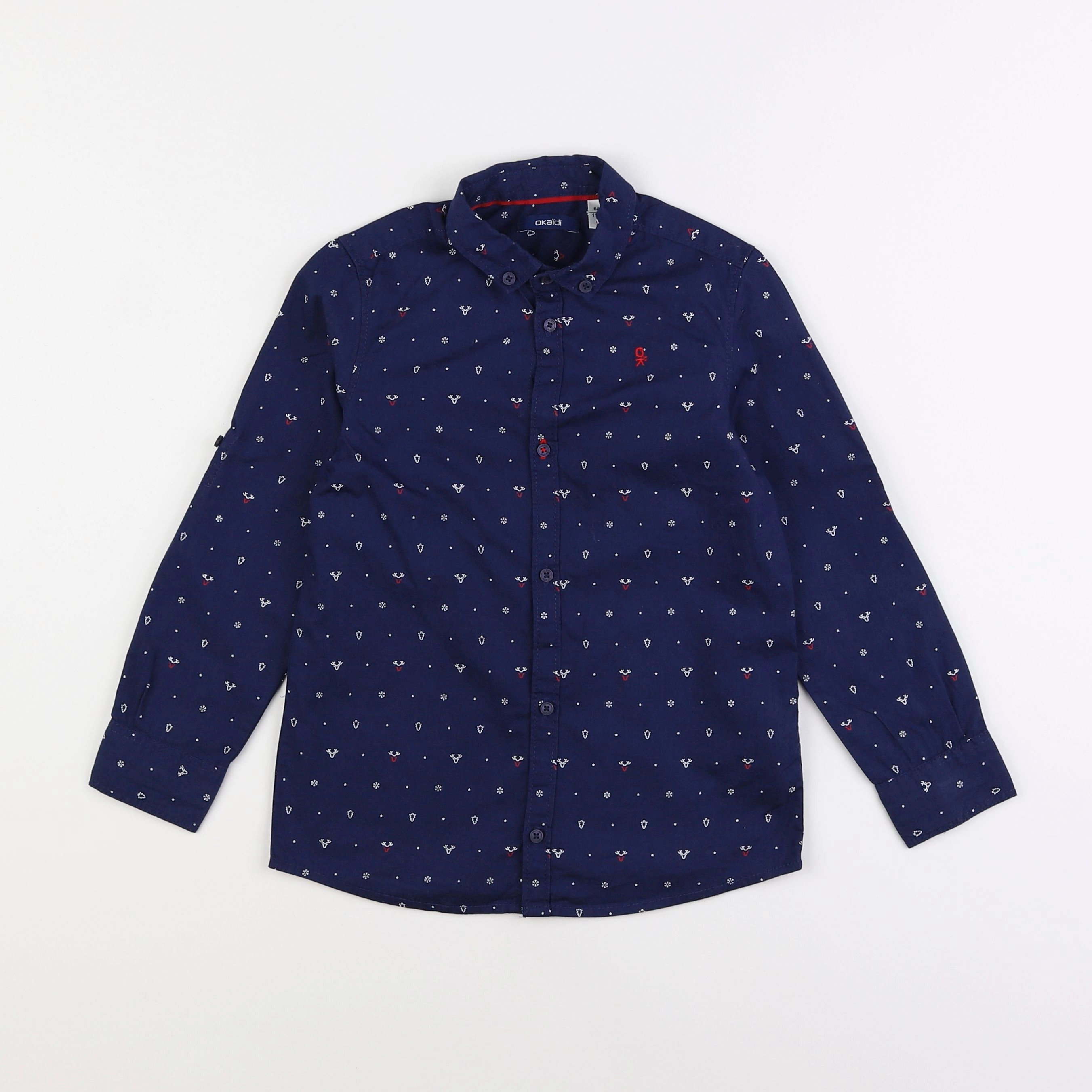 Okaidi - chemise bleu - 6 ans