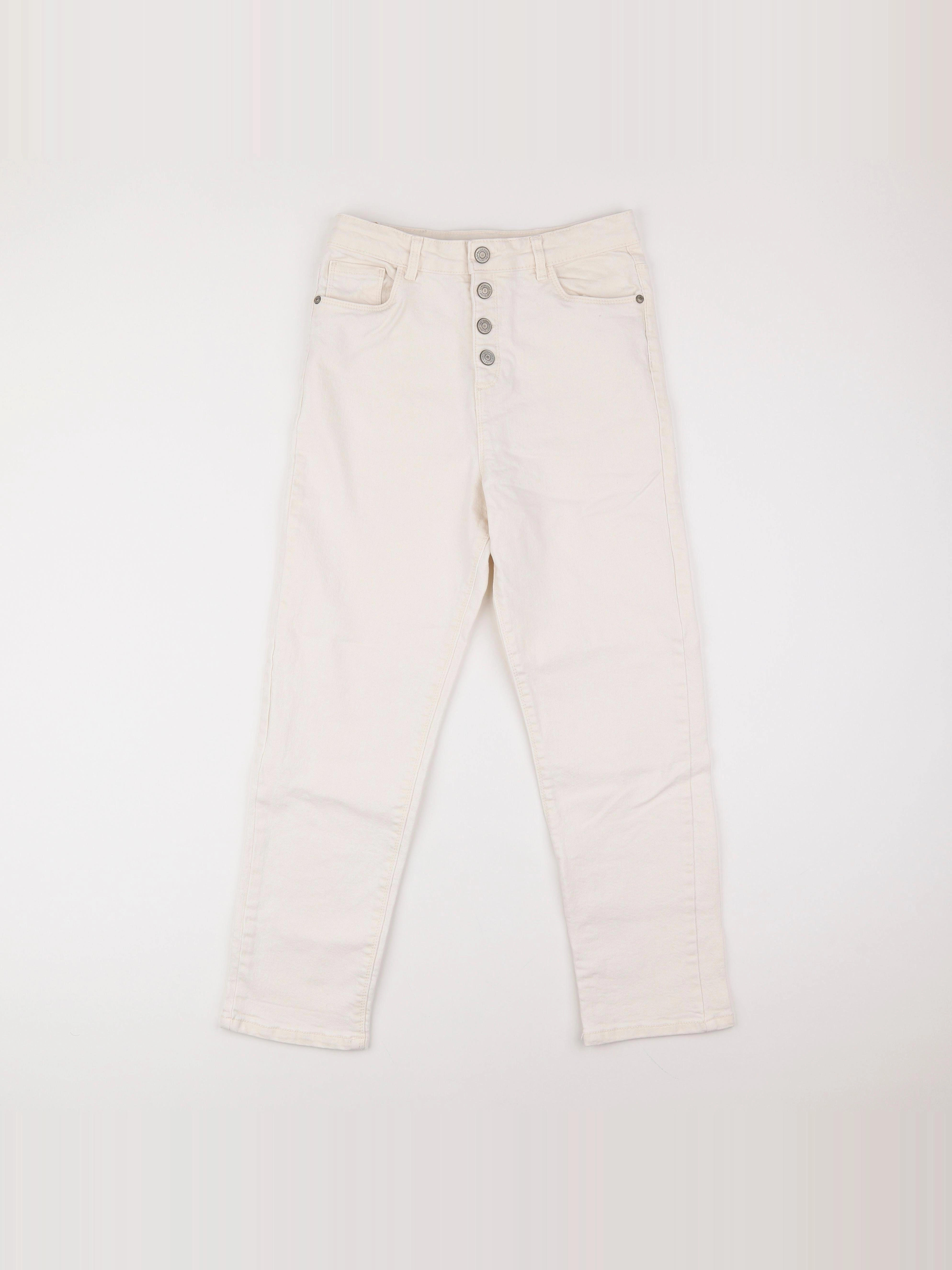 Vertbaudet - jean beige - 12 ans