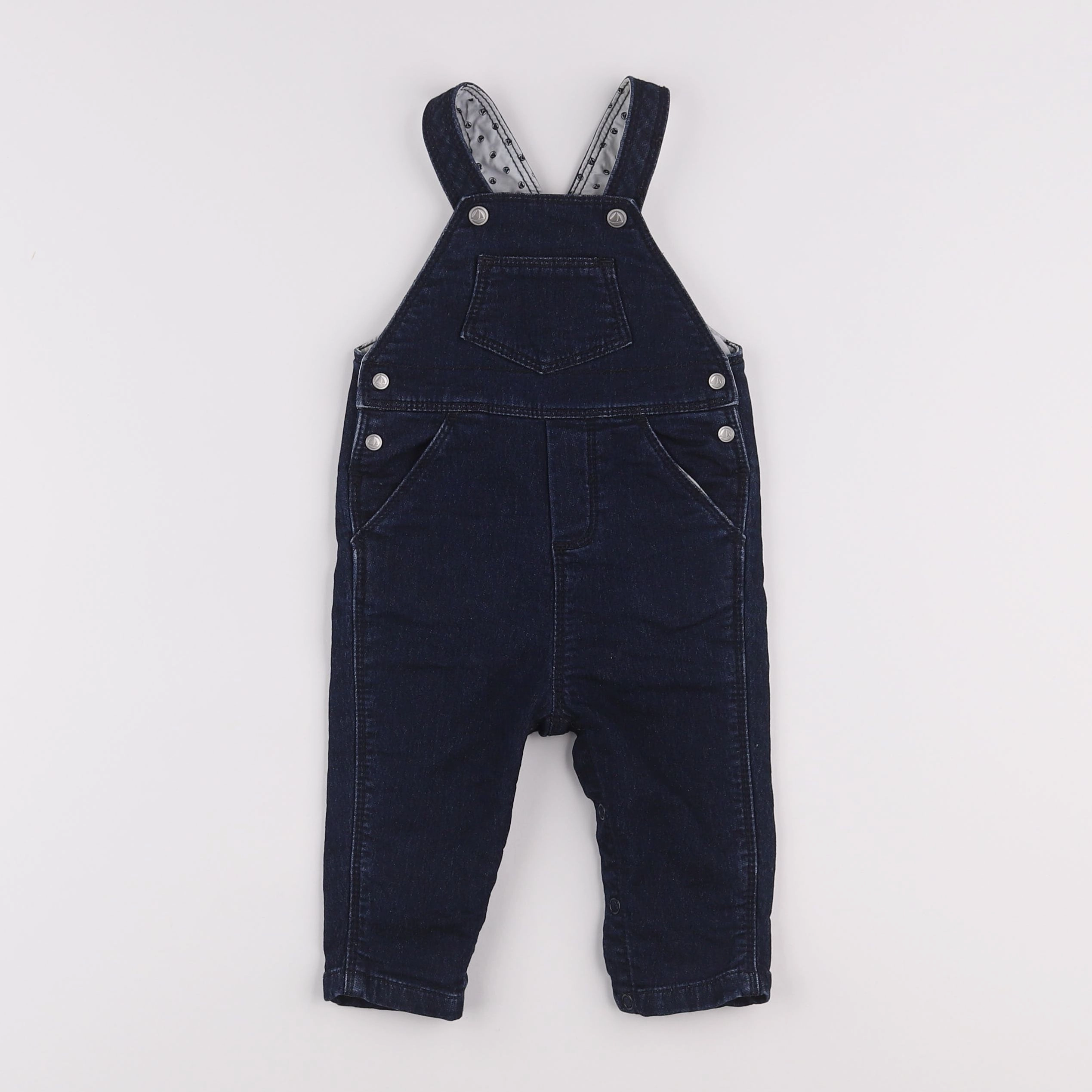 Petit Bateau - salopette bleu - 6 mois
