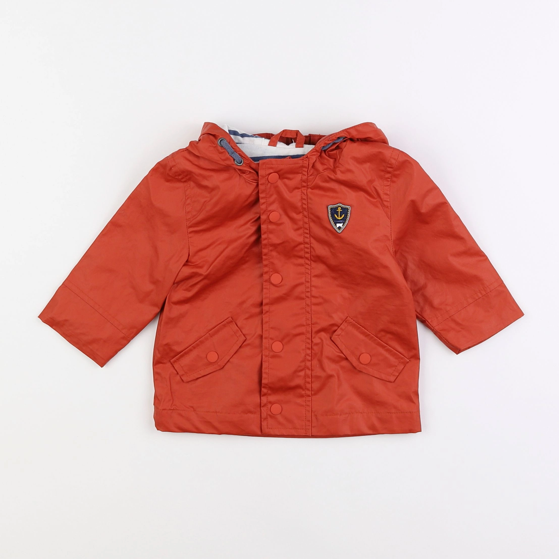 Vertbaudet - veste doublé orange - 6 mois