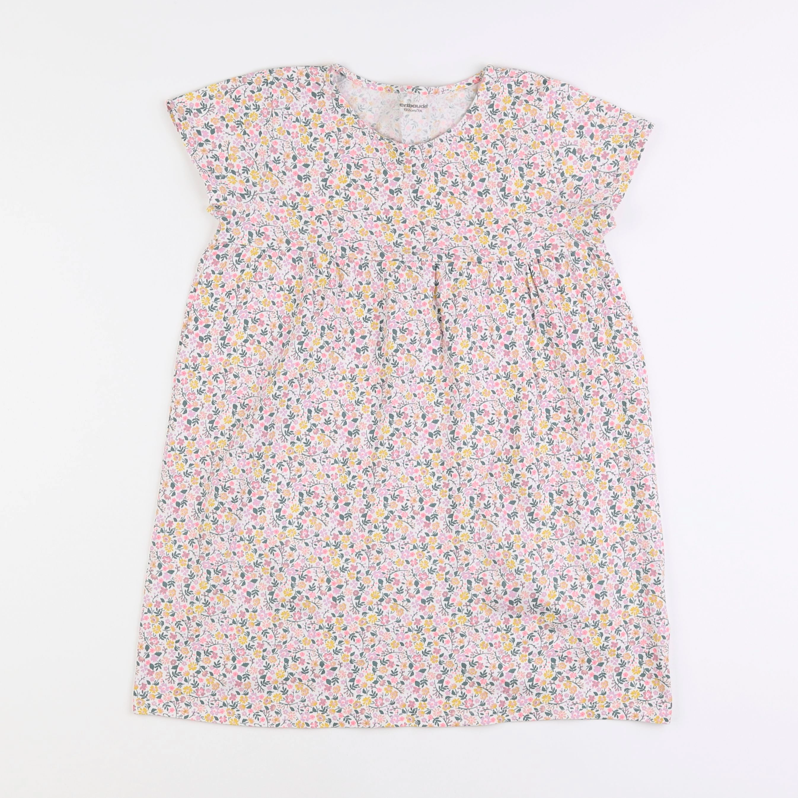 Vertbaudet - robe multicolore - 7 ans
