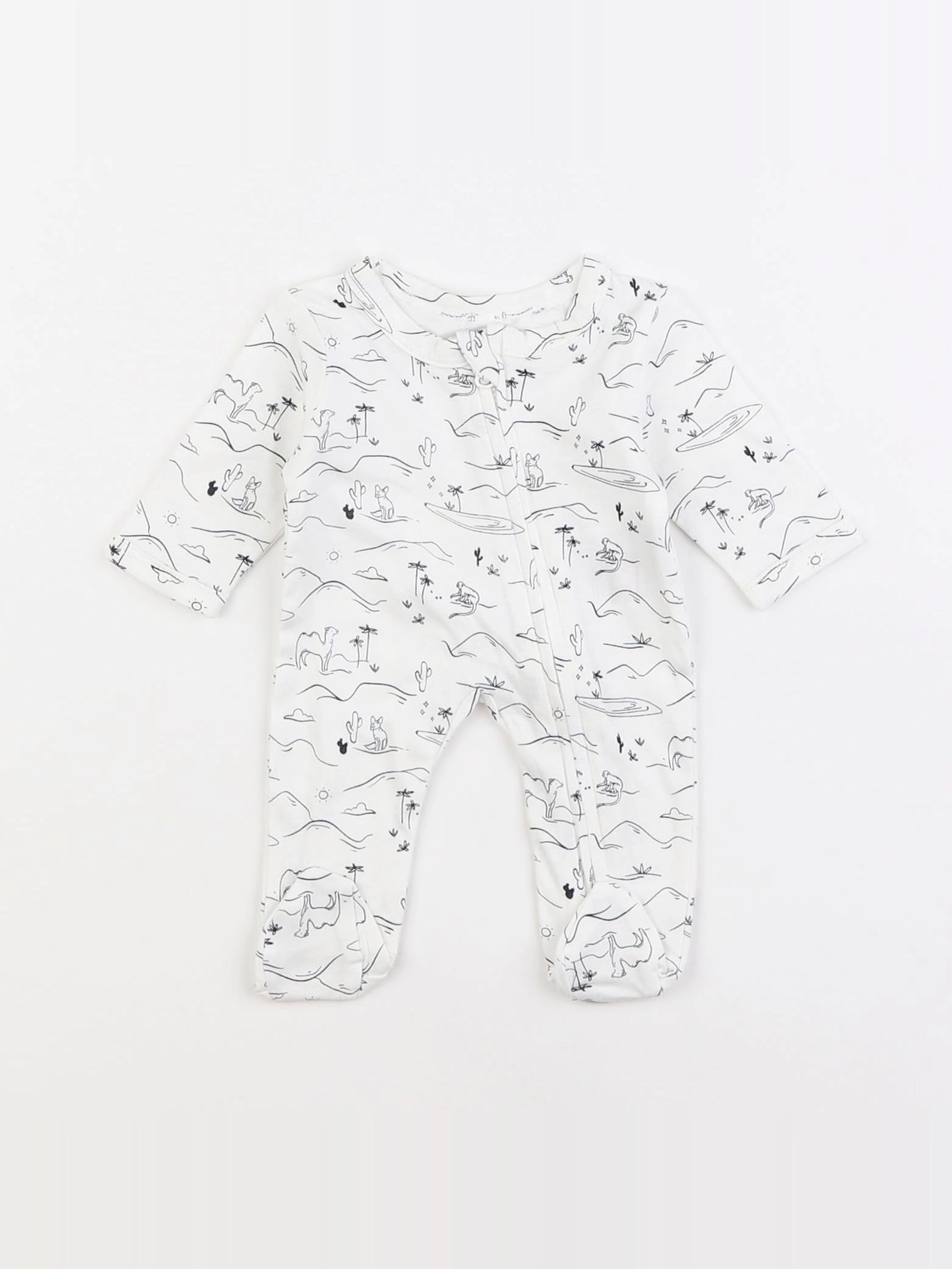 Vertbaudet - pyjama coton blanc - Prématuré
