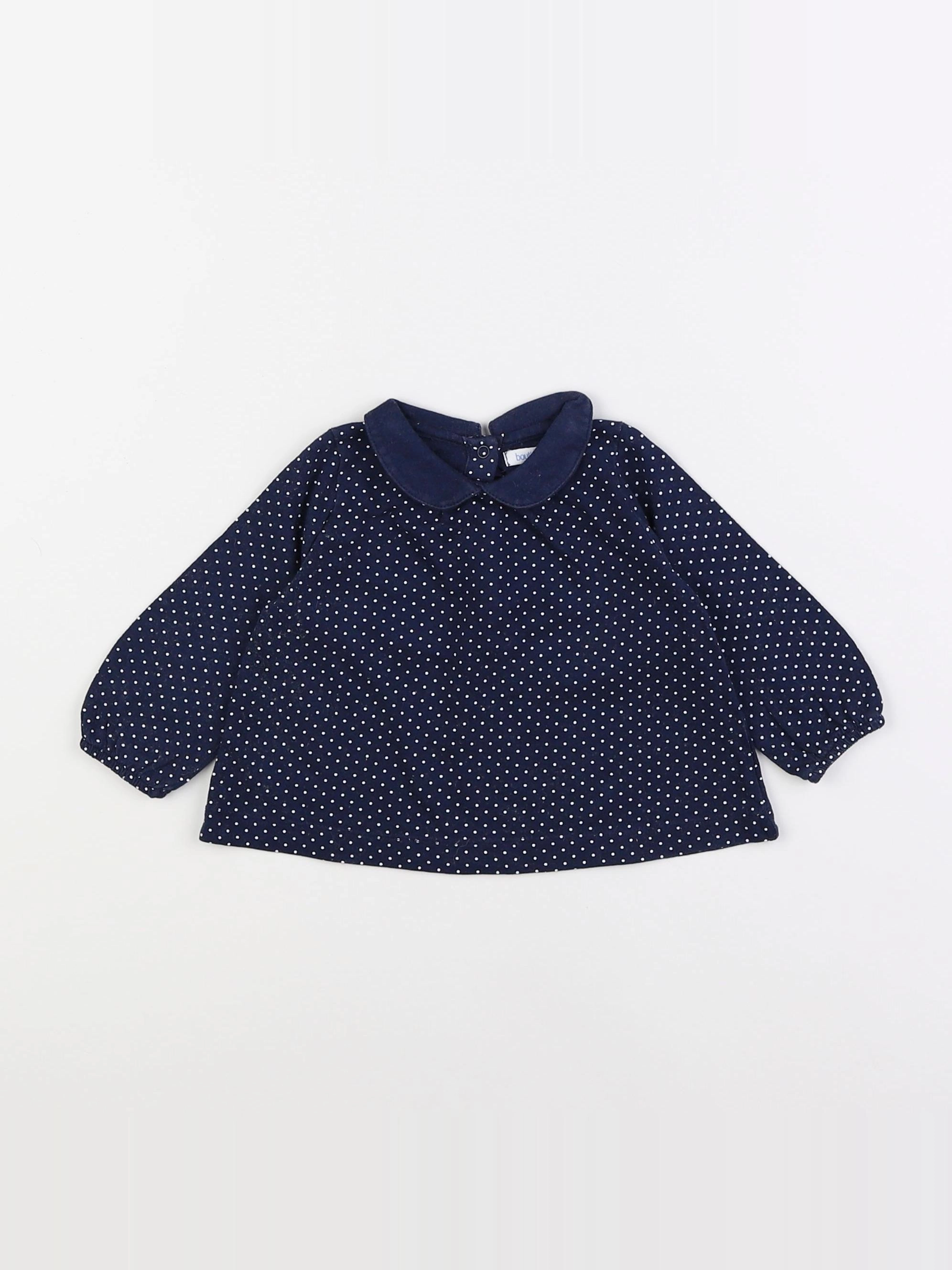 Boutchou - tee-shirt bleu - 6 mois