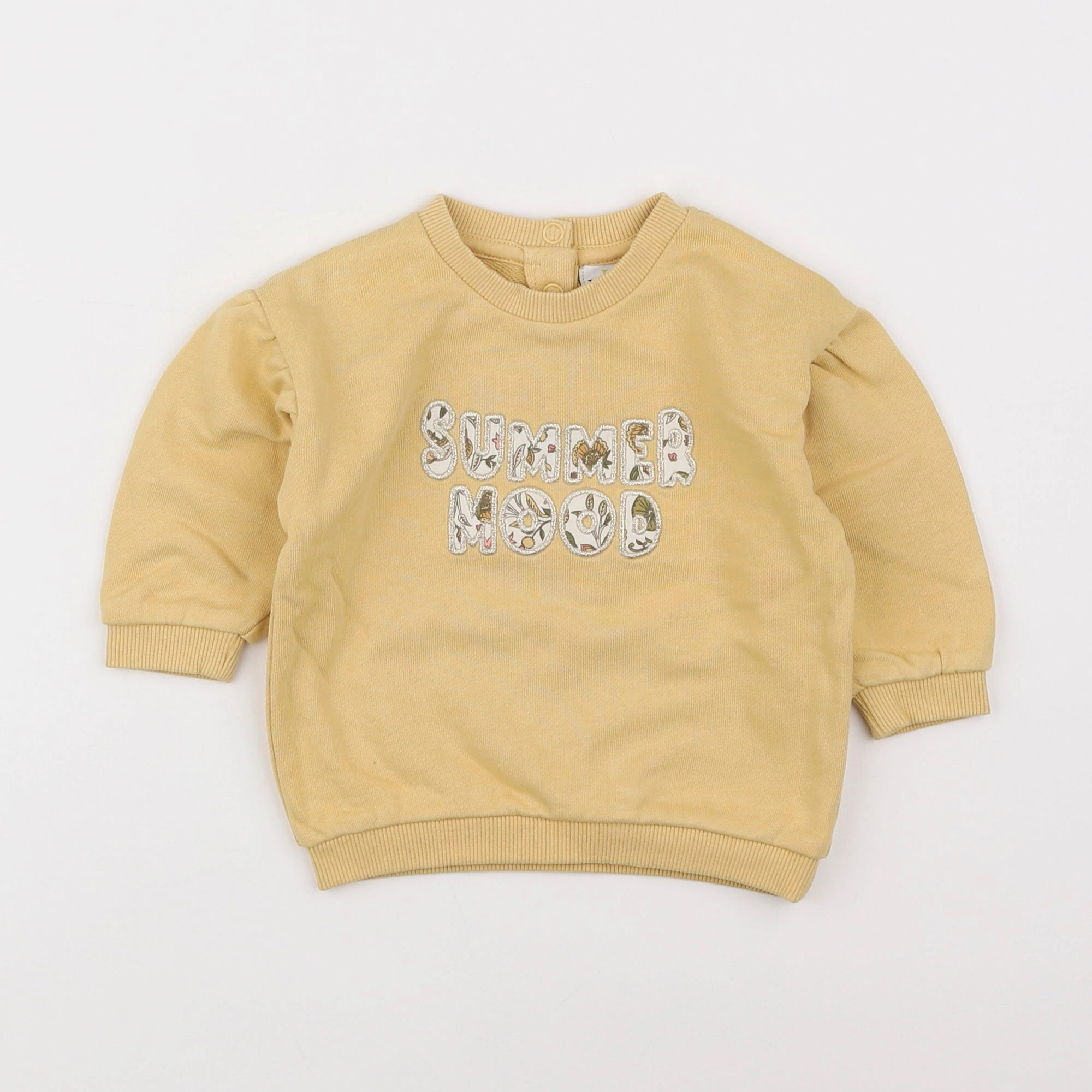 Tape à l'oeil - sweat jaune - 6 mois