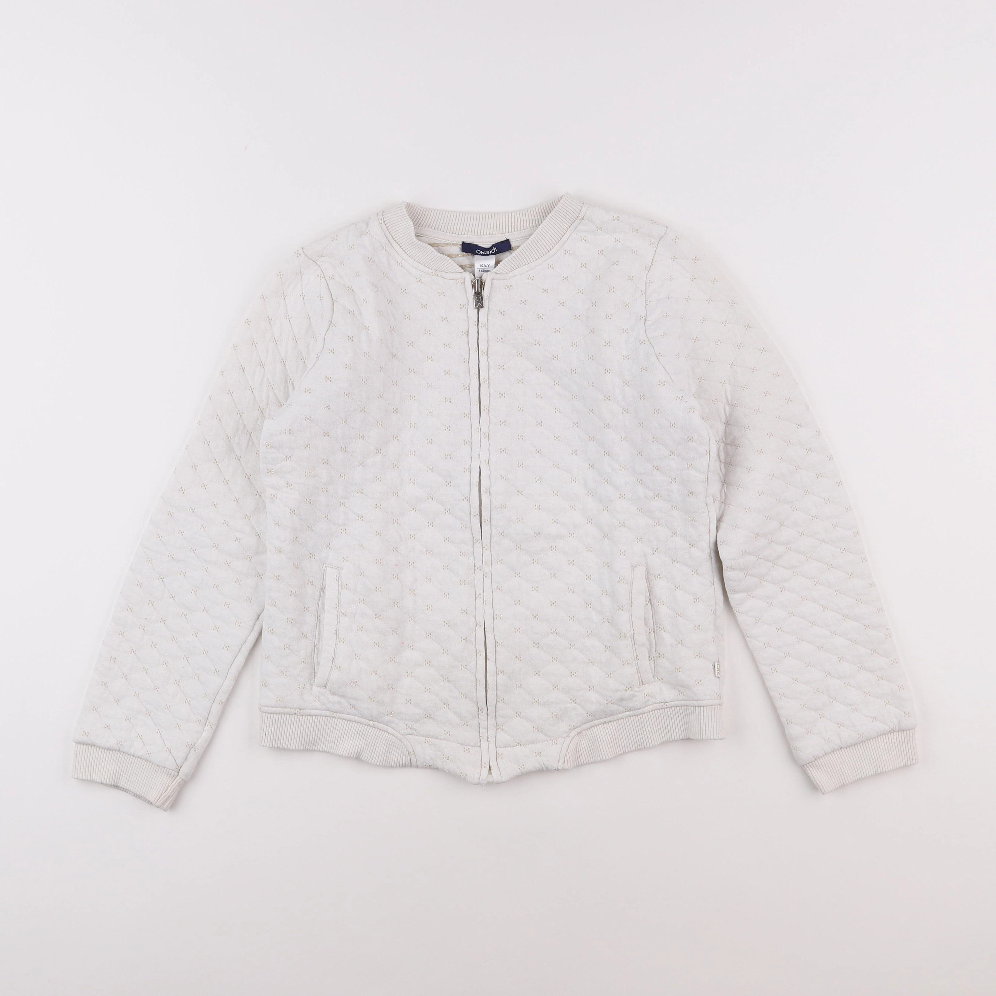 Okaidi - sweat beige, or - 10 ans