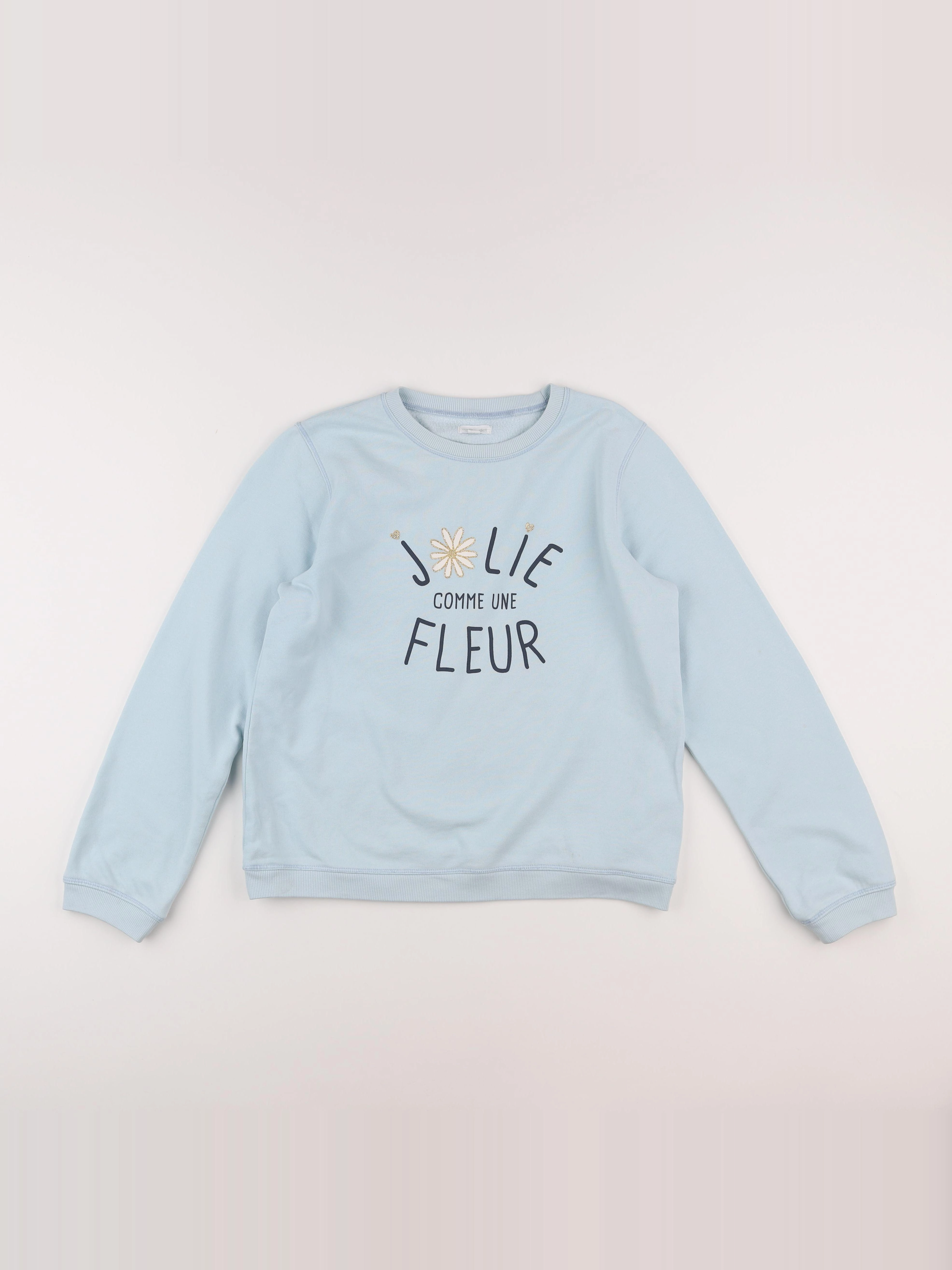 Vertbaudet - sweat bleu - 14 ans