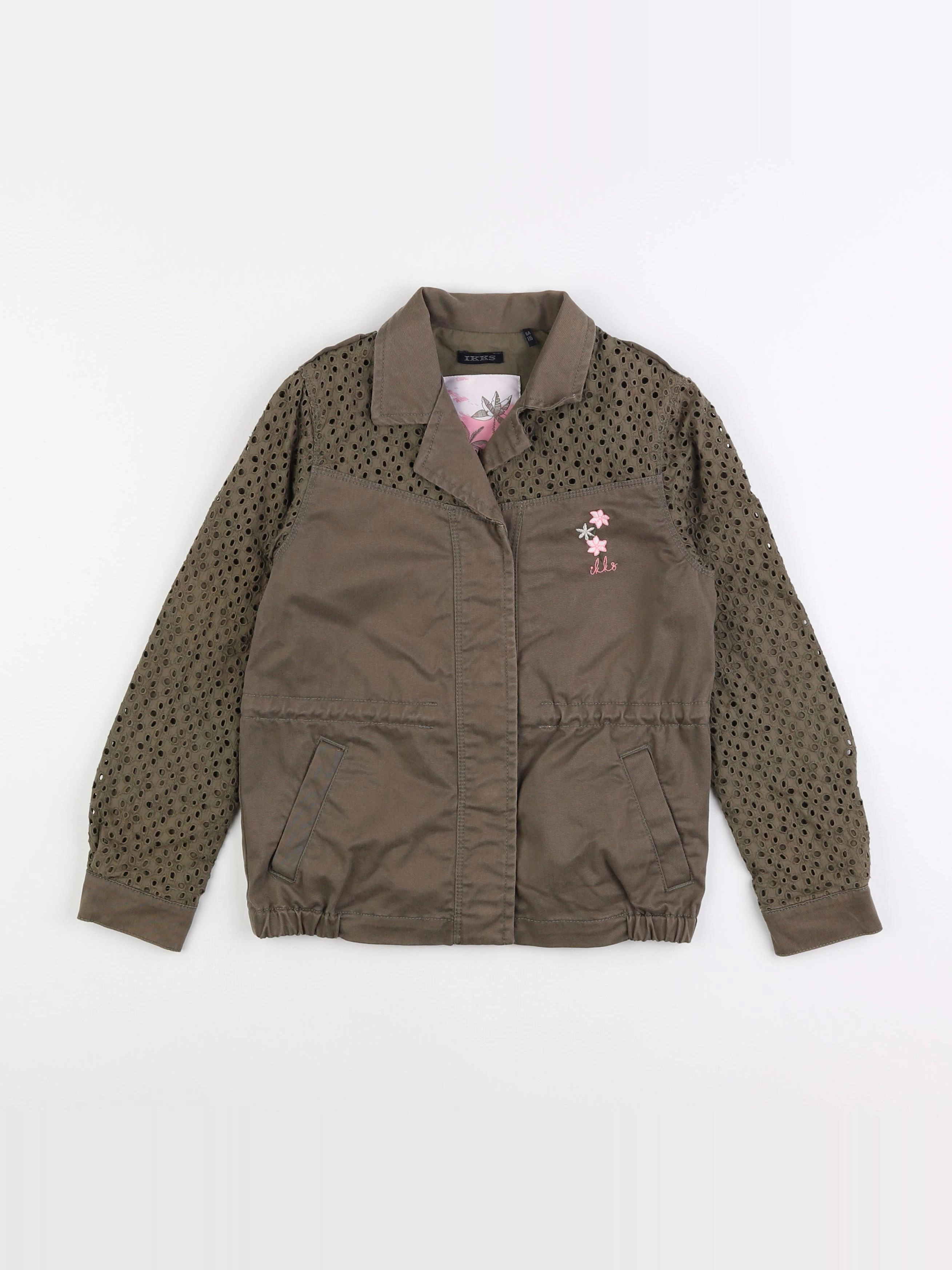 IKKS - veste imprimé au dos, doublé vert - 6 ans