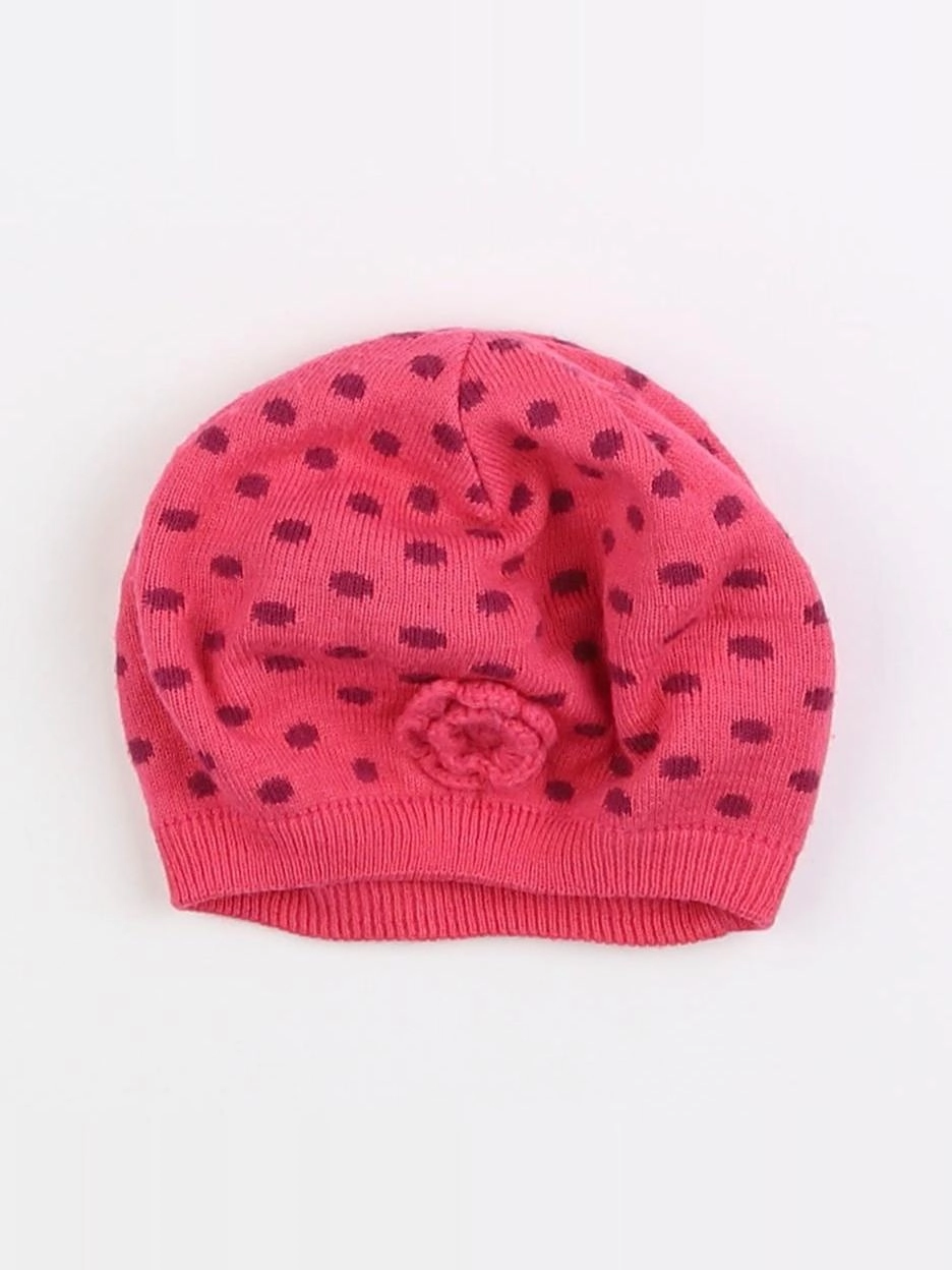 Vertbaudet - bonnet rose - 12/18 mois