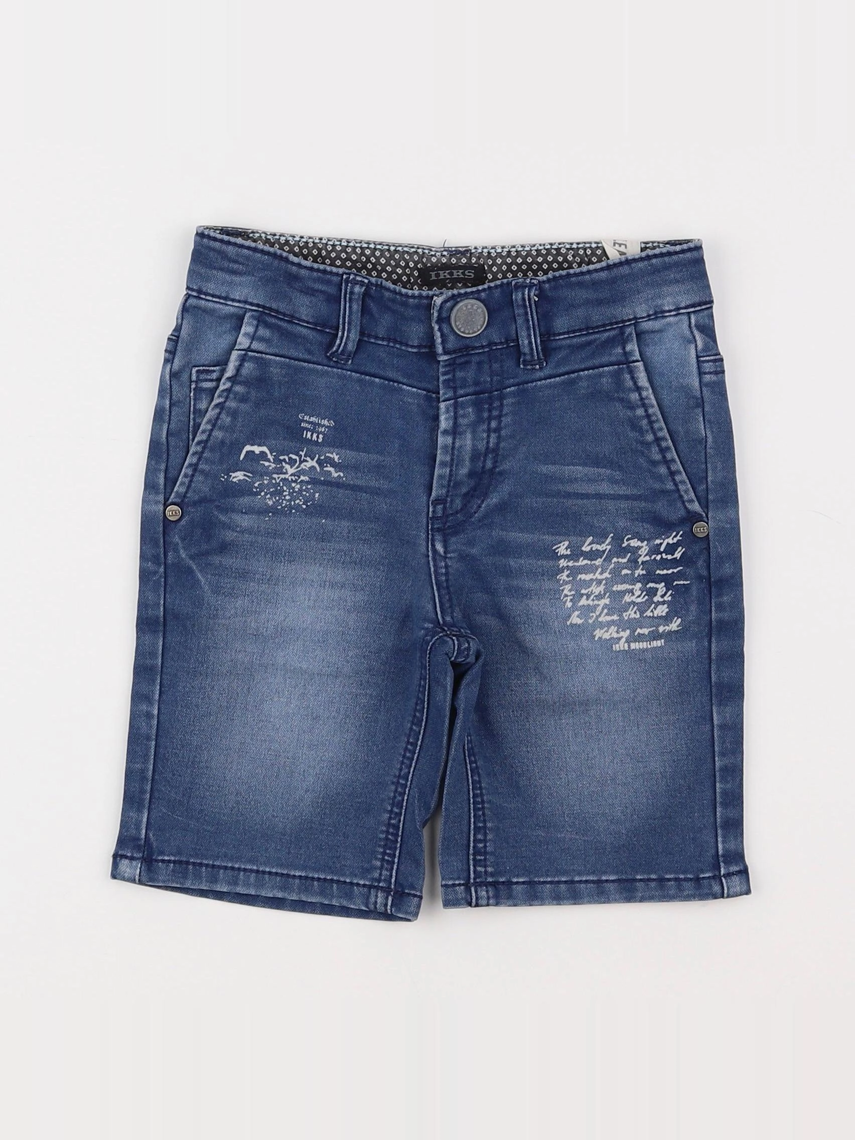 IKKS - short bleu - 4 ans