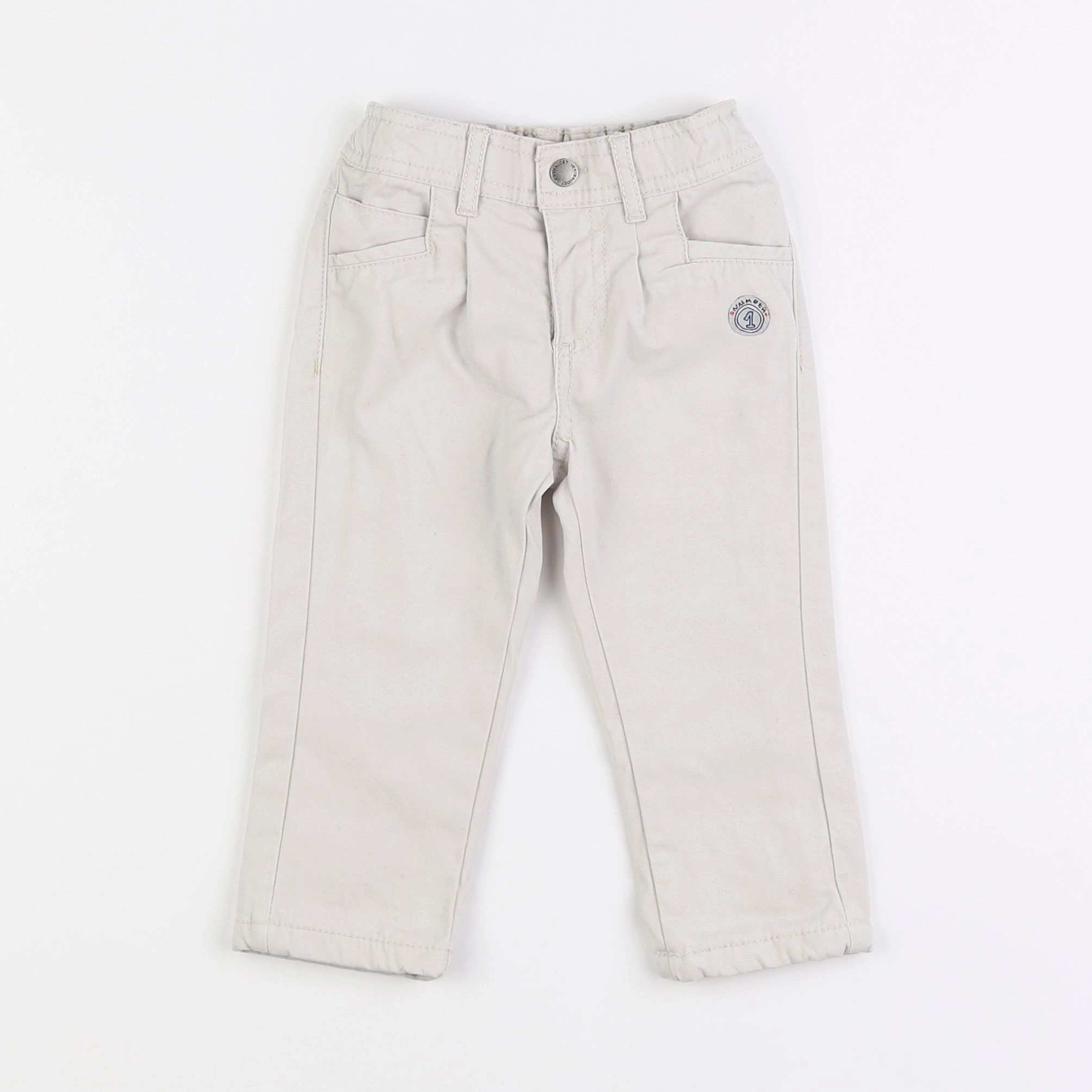 Vertbaudet - jean beige - 12 mois