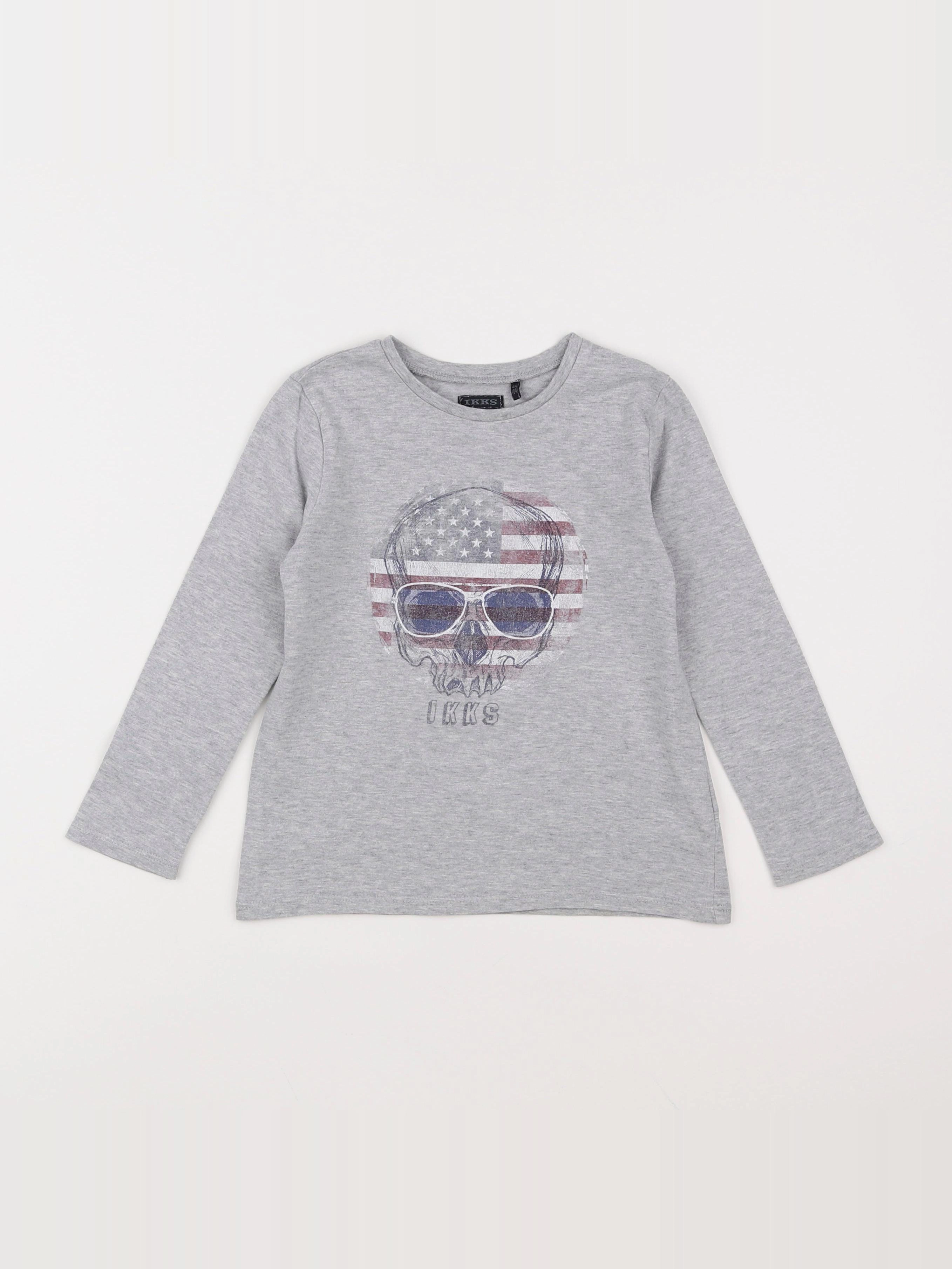 IKKS - tee-shirt gris - 4 ans