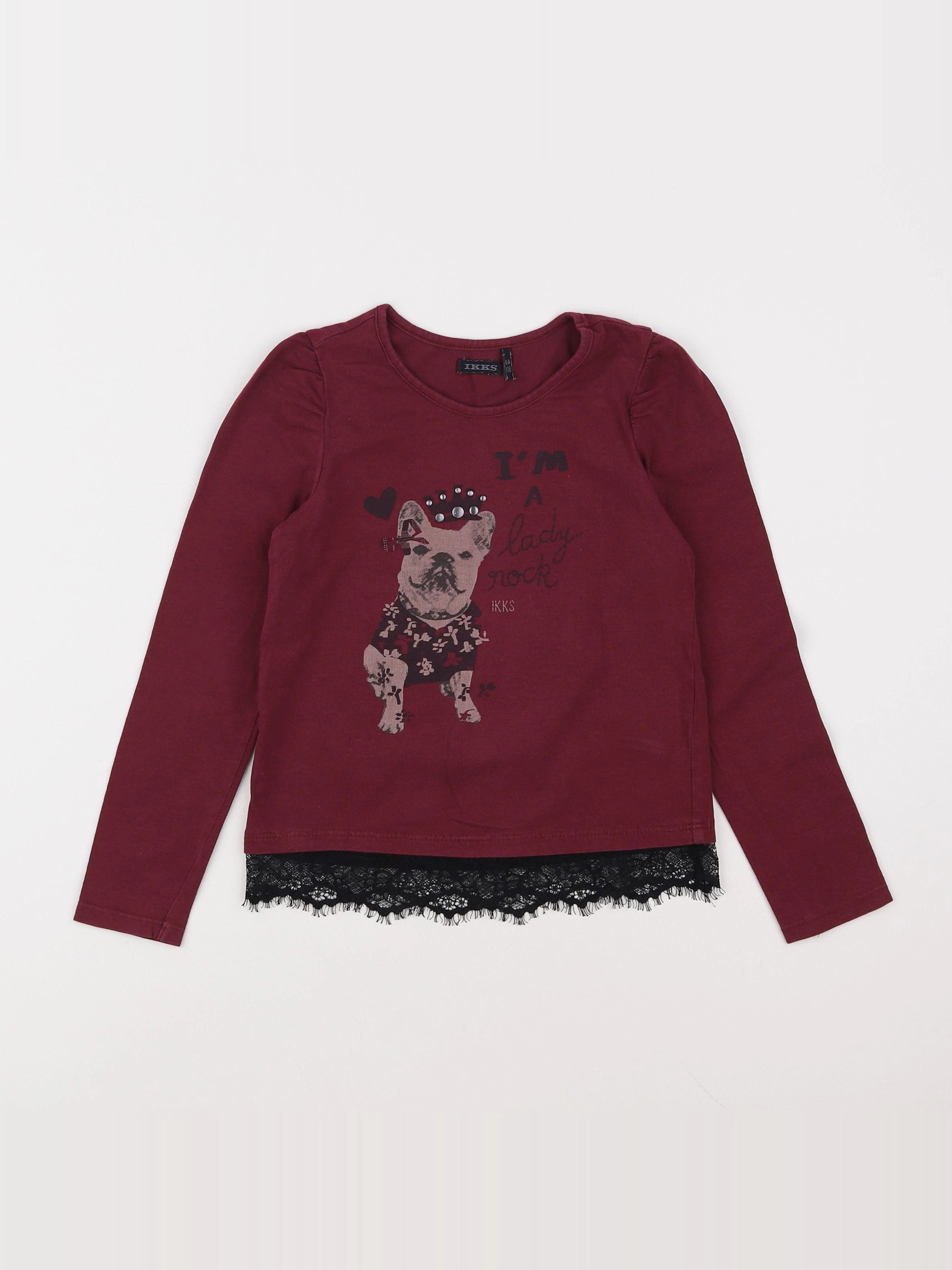 IKKS - tee-shirt rouge - 6 ans