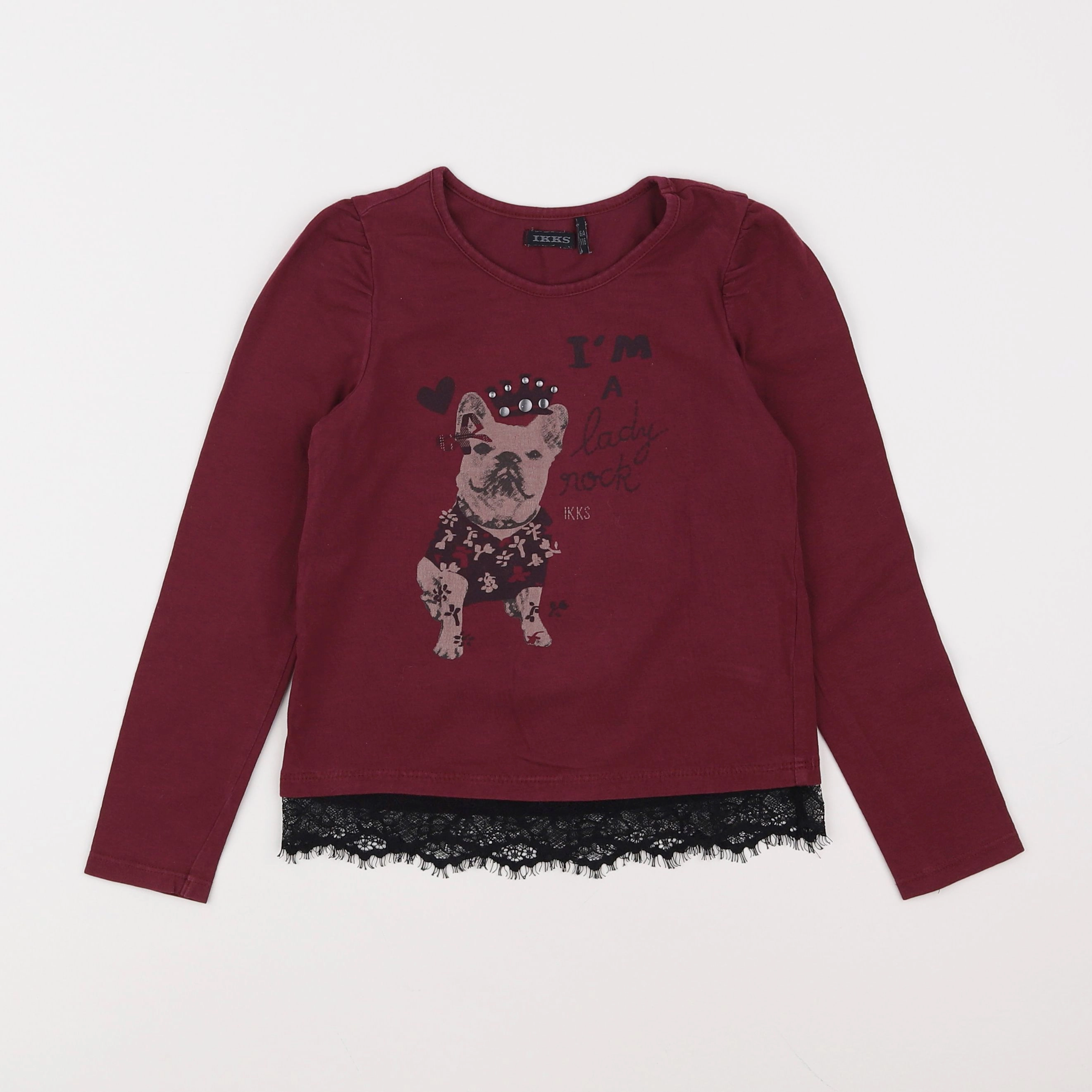 IKKS - tee-shirt rouge - 6 ans