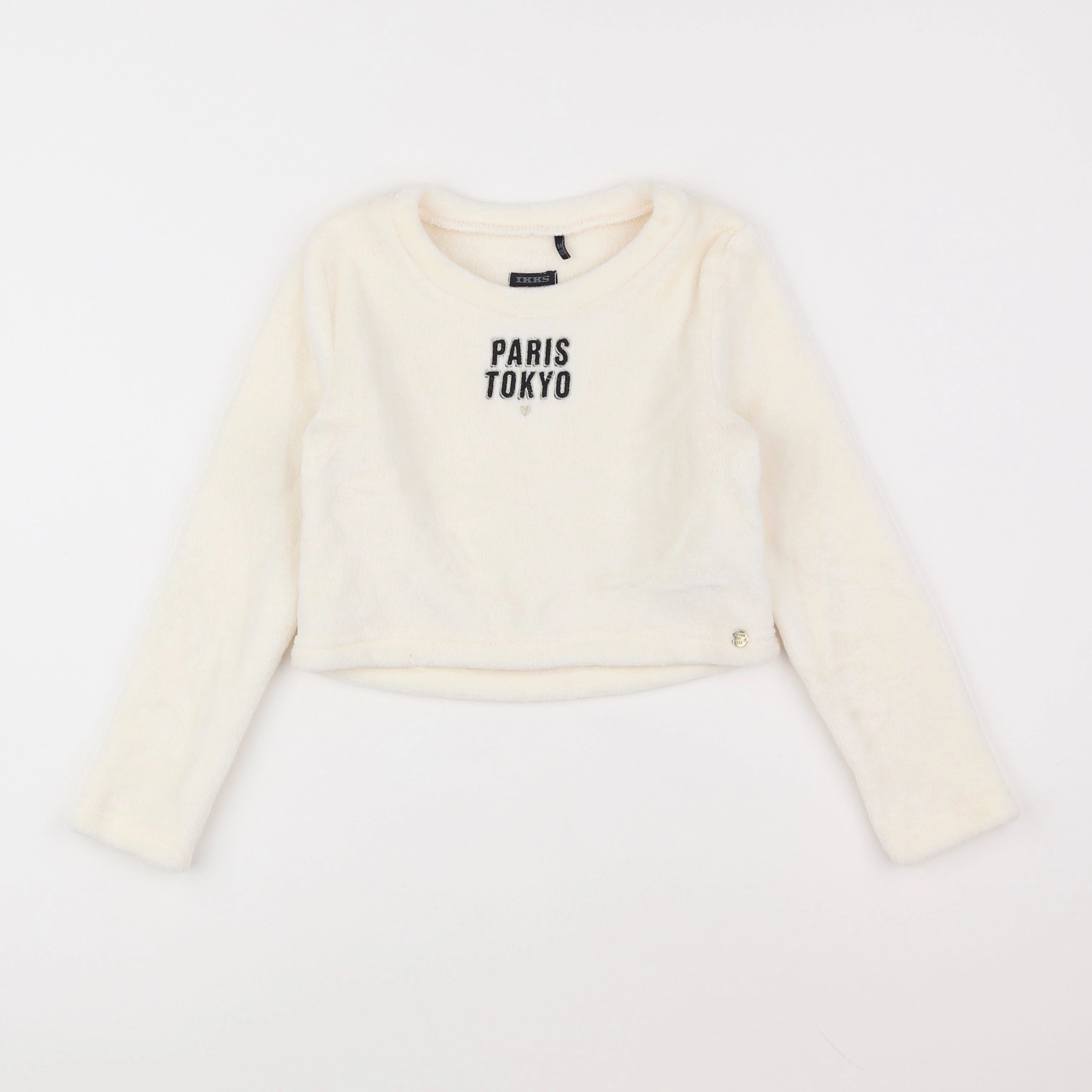 IKKS - sweat beige - 8 ans