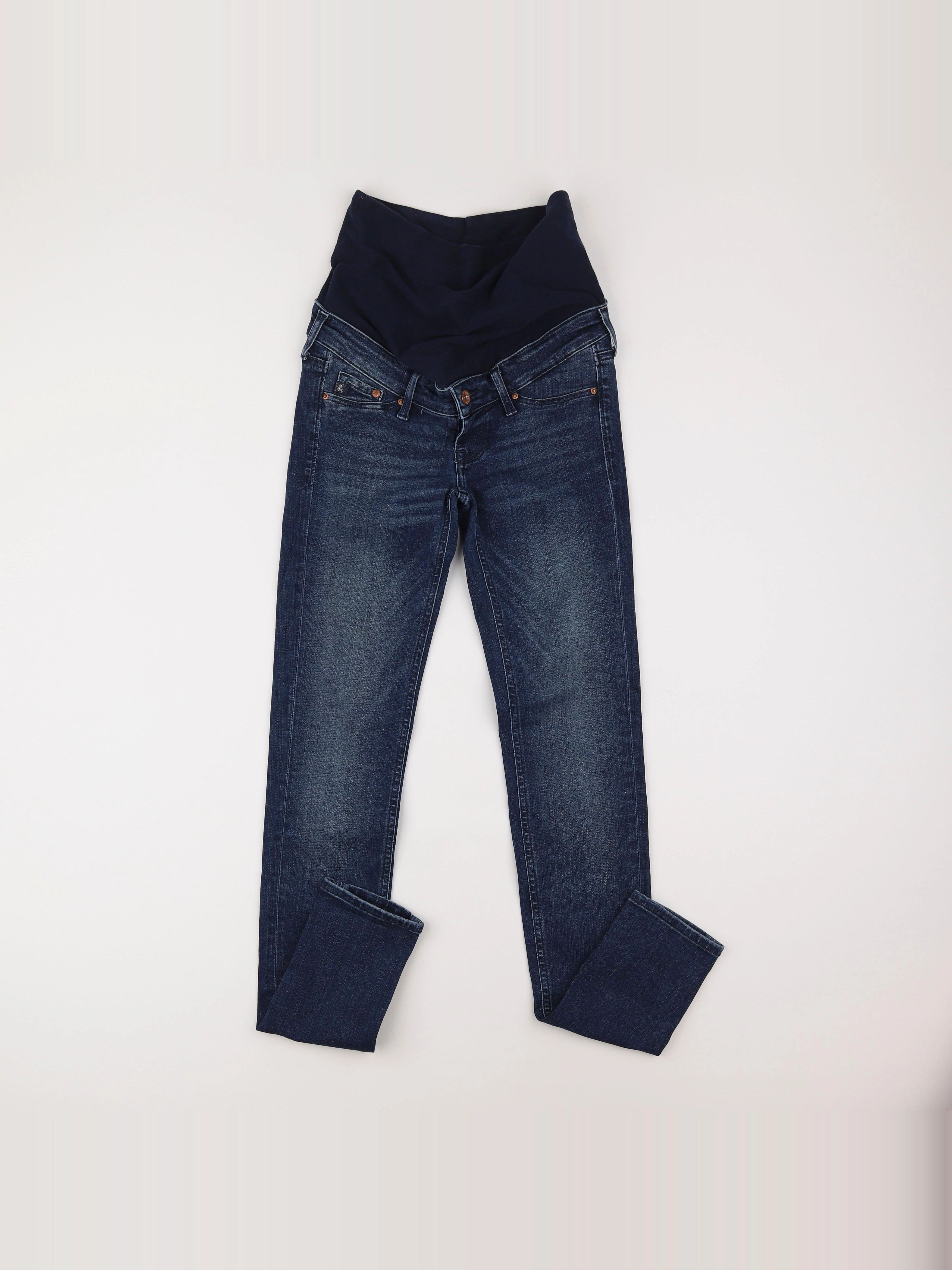 H&M - jean grossesse bleu - 34