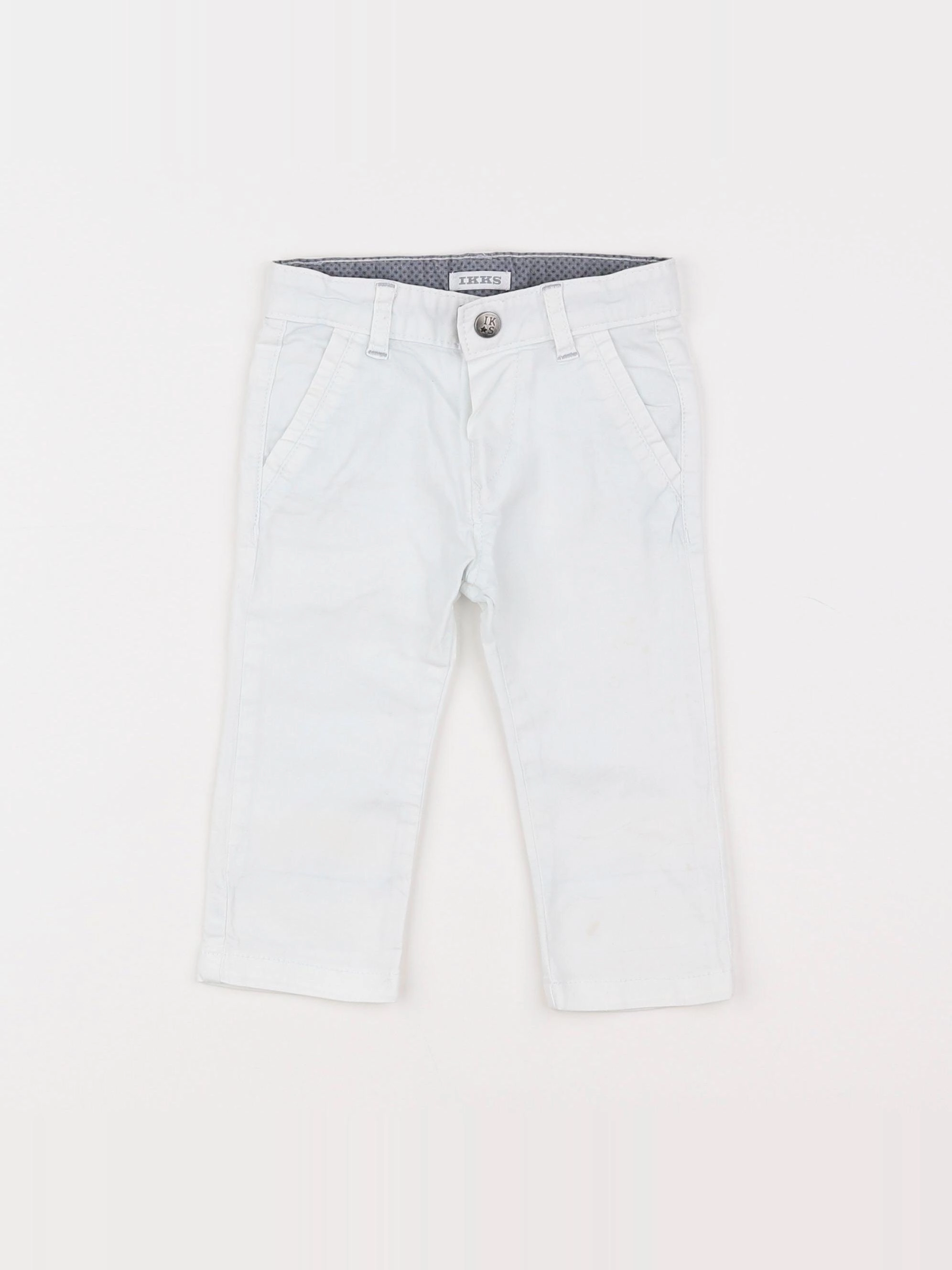 IKKS - pantalon blanc - 6 mois