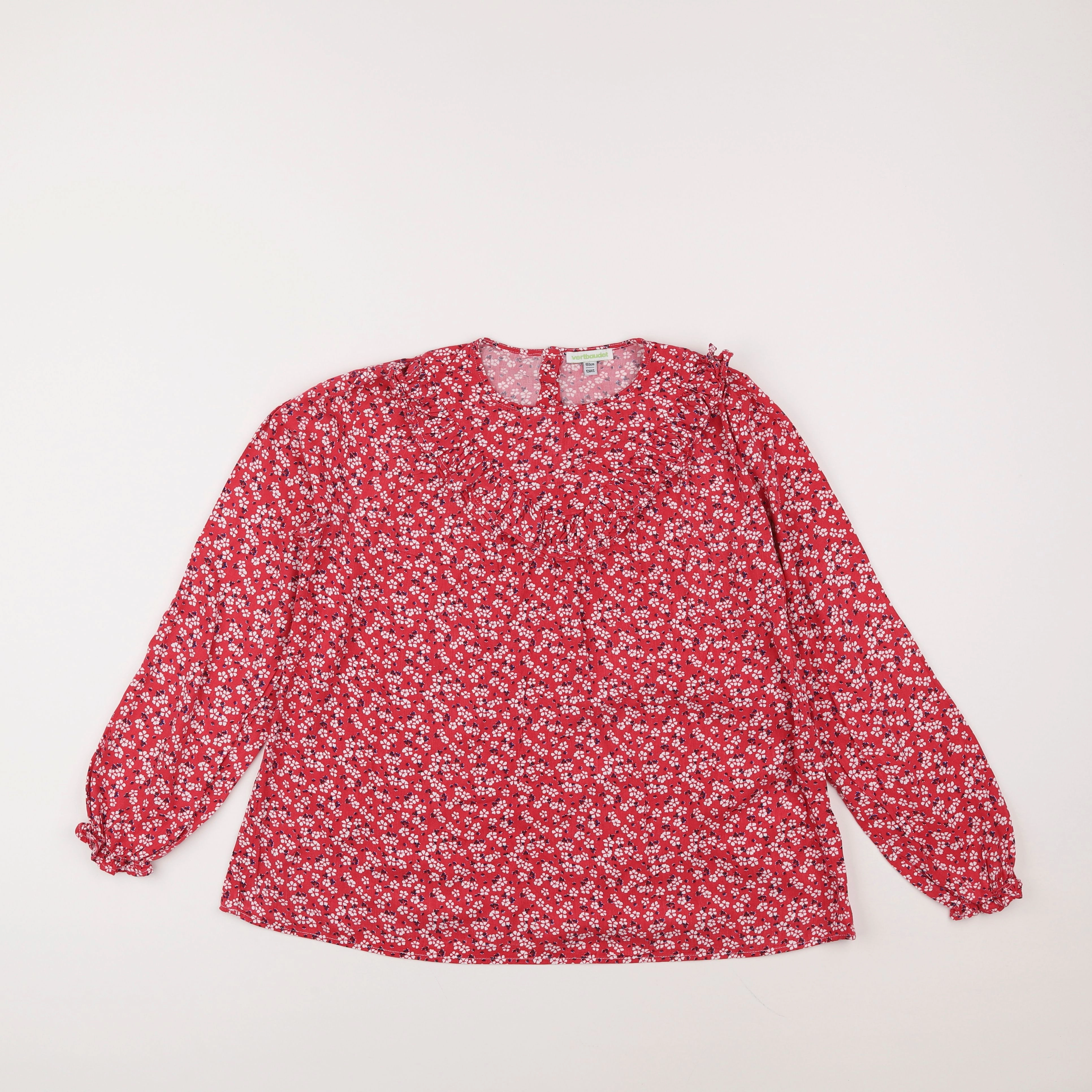 Vertbaudet - blouse rouge - 12 ans