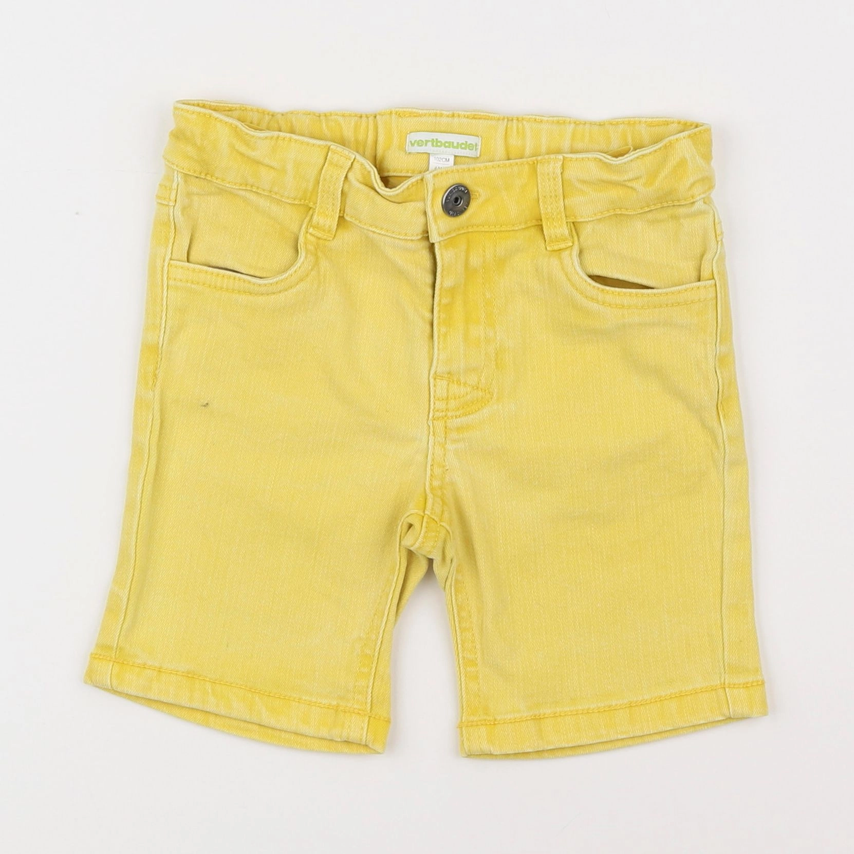 Vertbaudet - short jaune - 4 ans