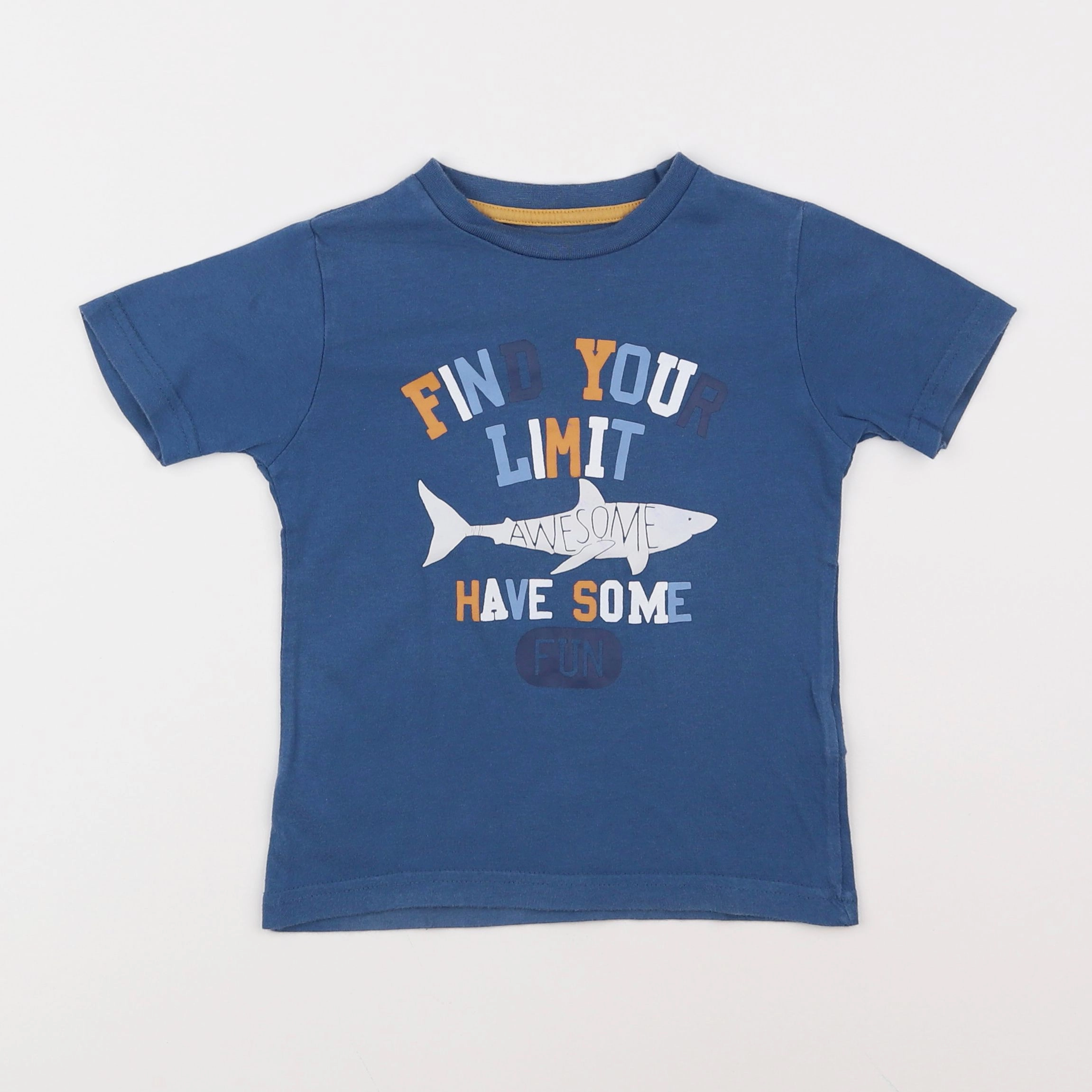 Vertbaudet - tee-shirt bleu - 4 ans