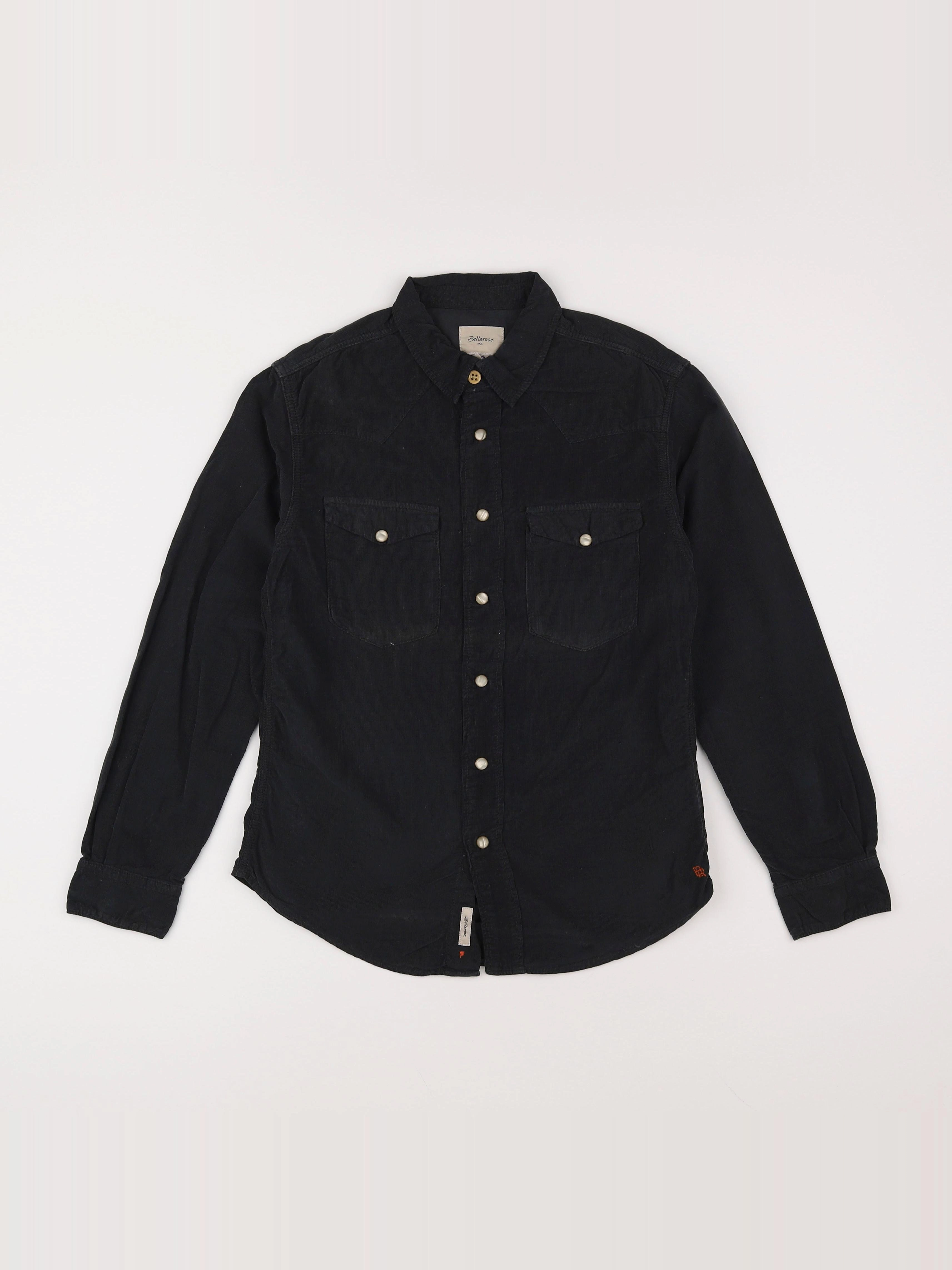 Bellerose - chemise noir - 12 ans