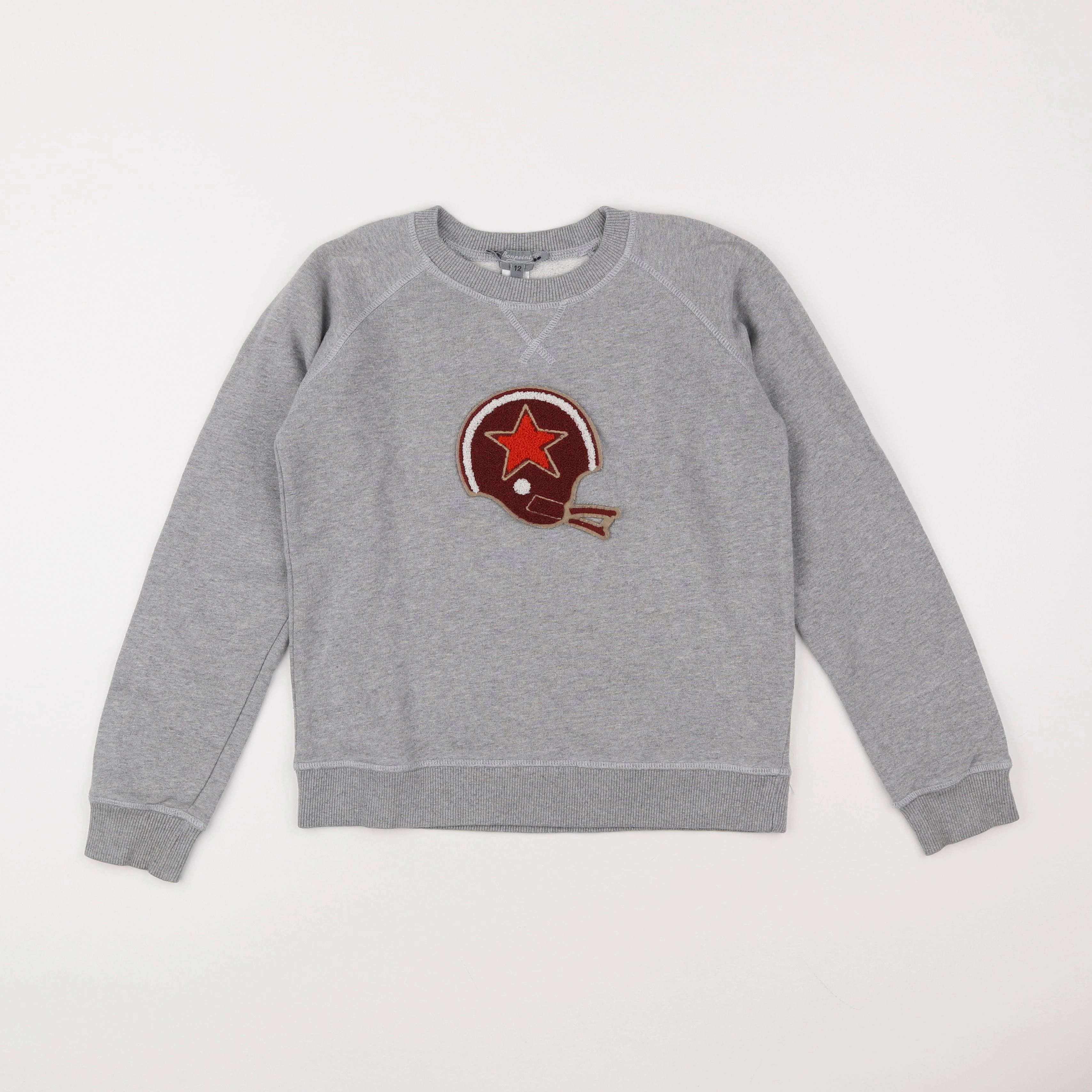 Bonpoint - sweat gris - 12 ans