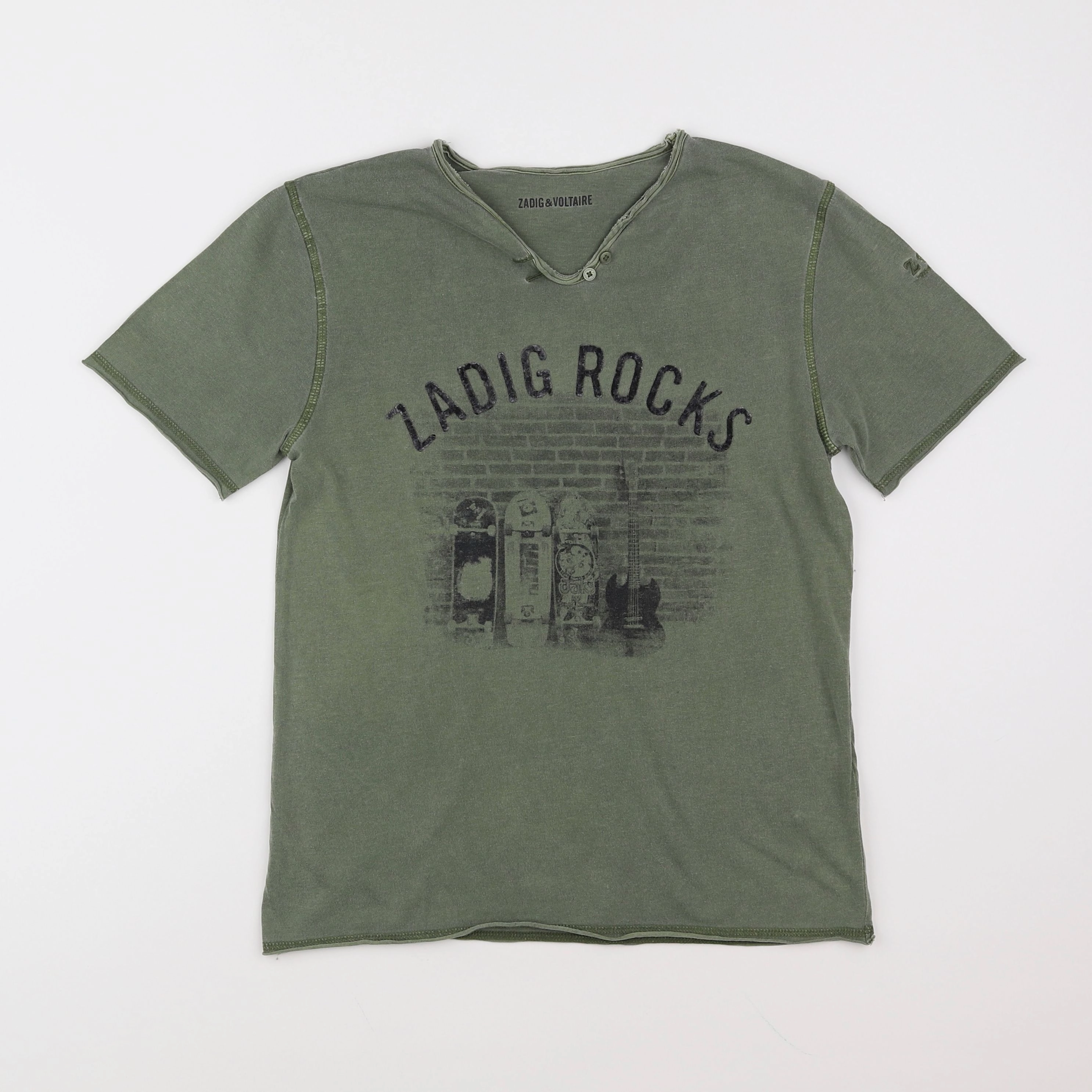 Zadig & Voltaire - tee-shirt vert - 12 ans