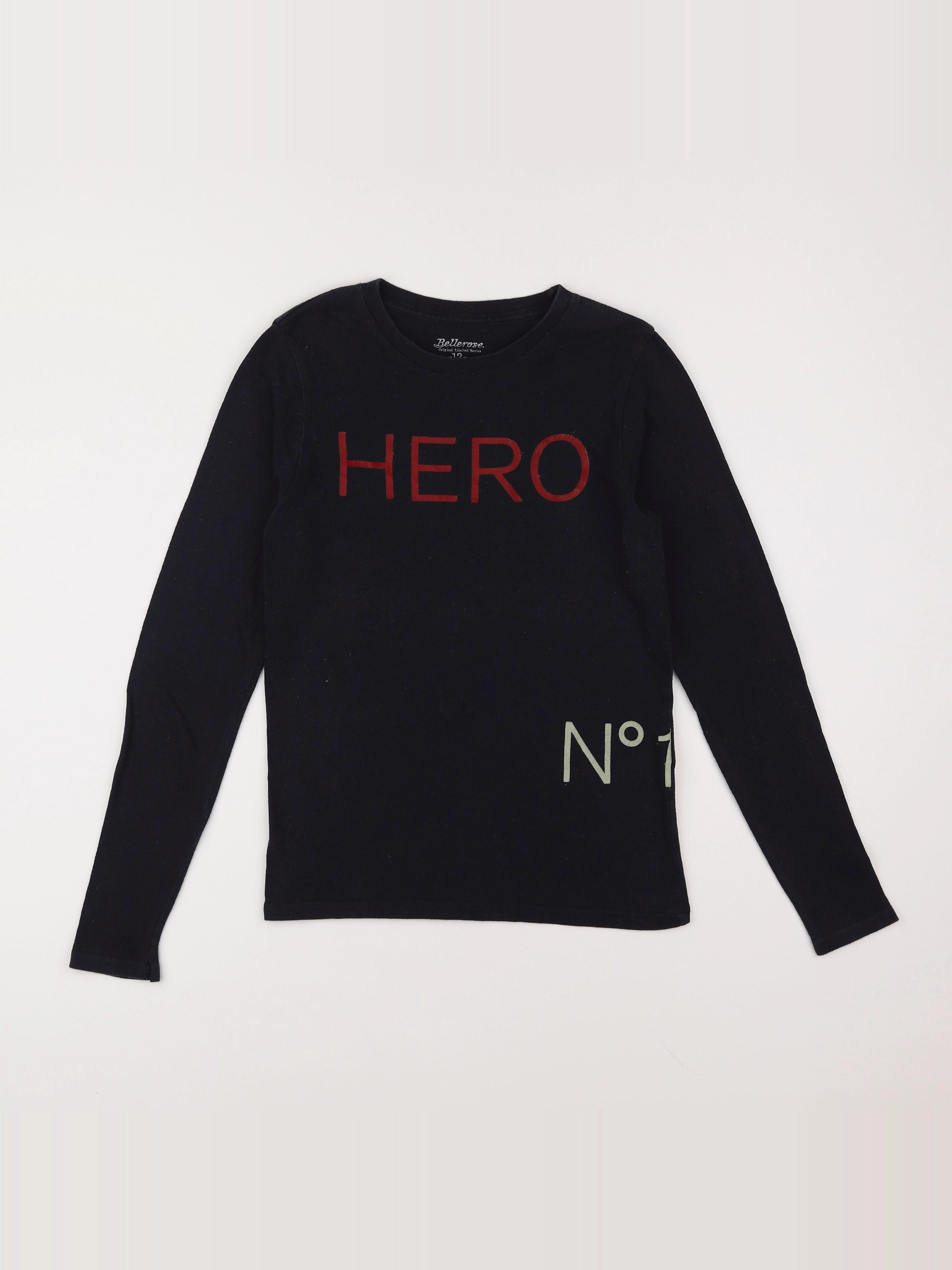 Bellerose - tee-shirt noir - 12 ans