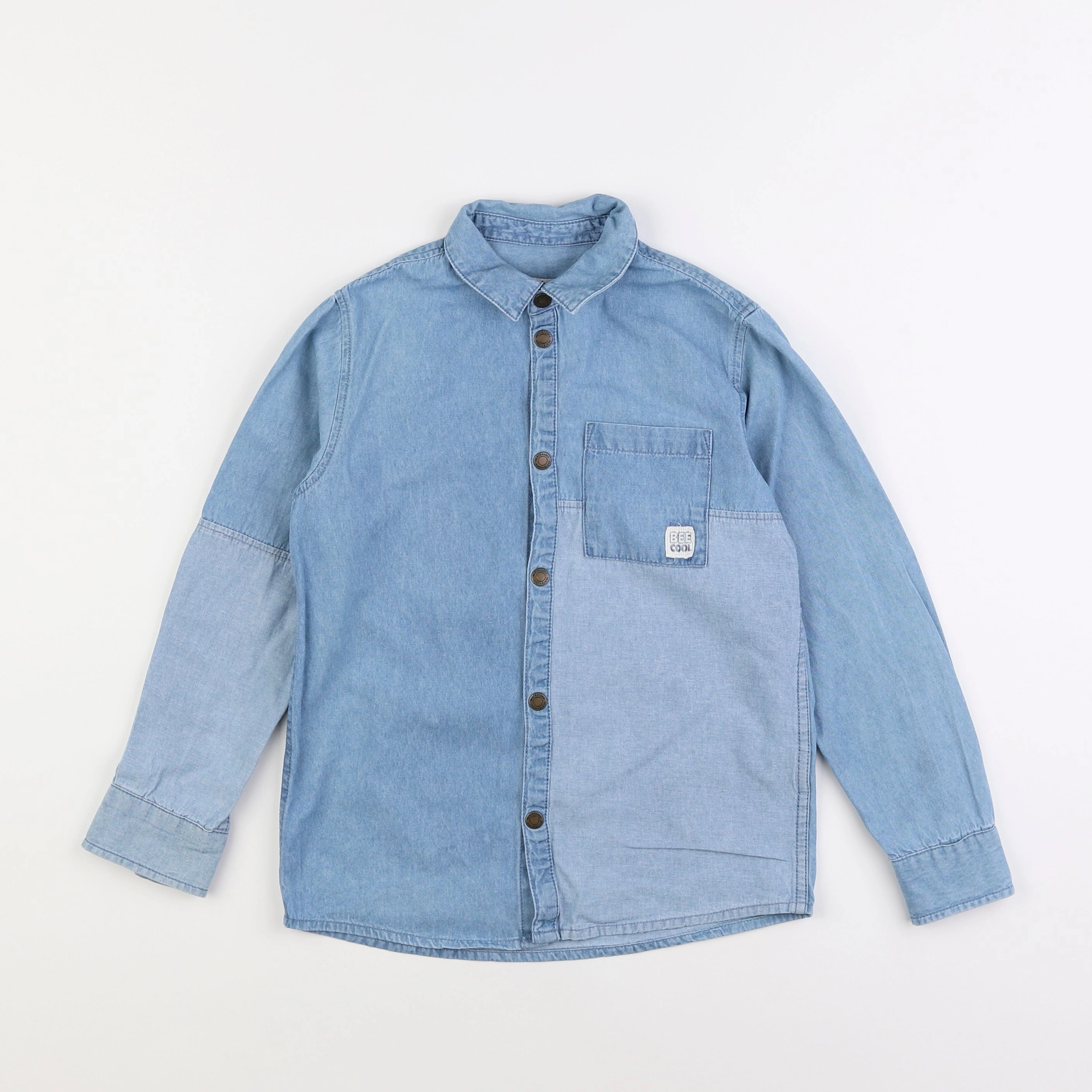 Vertbaudet - chemise bleu - 8 ans