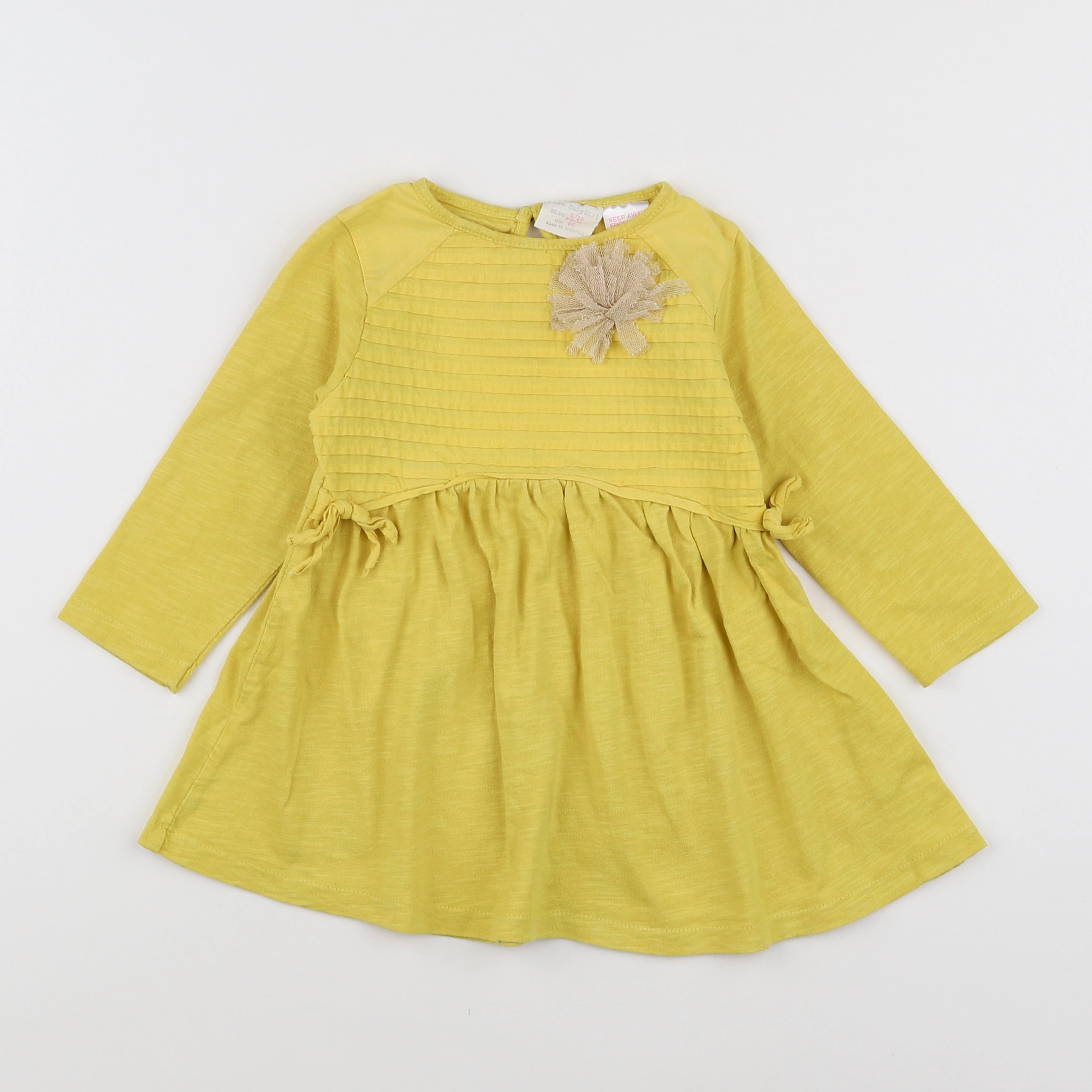 Zara - robe jaune - 9/12 mois