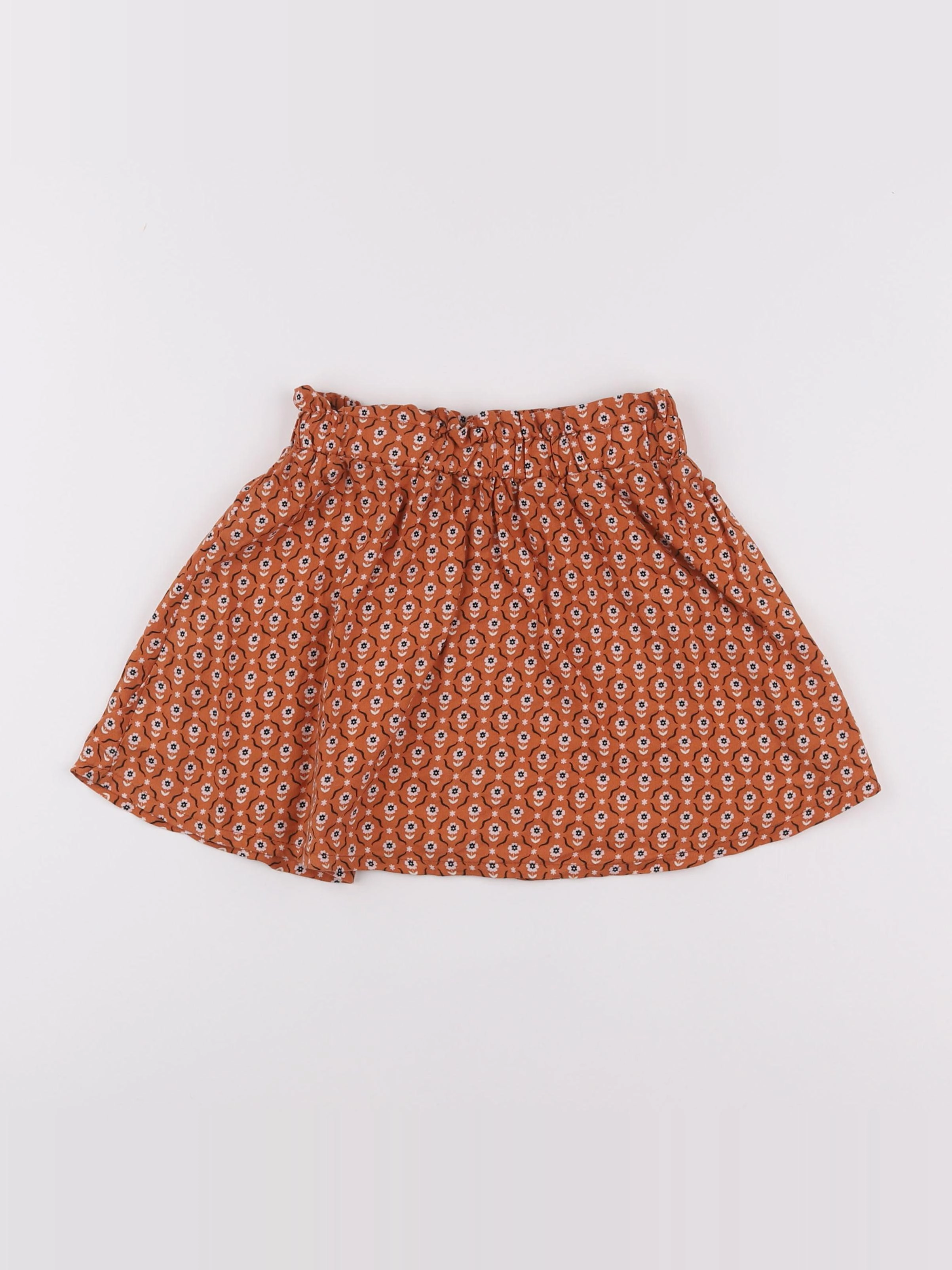 Vertbaudet - jupe marron - 7 ans