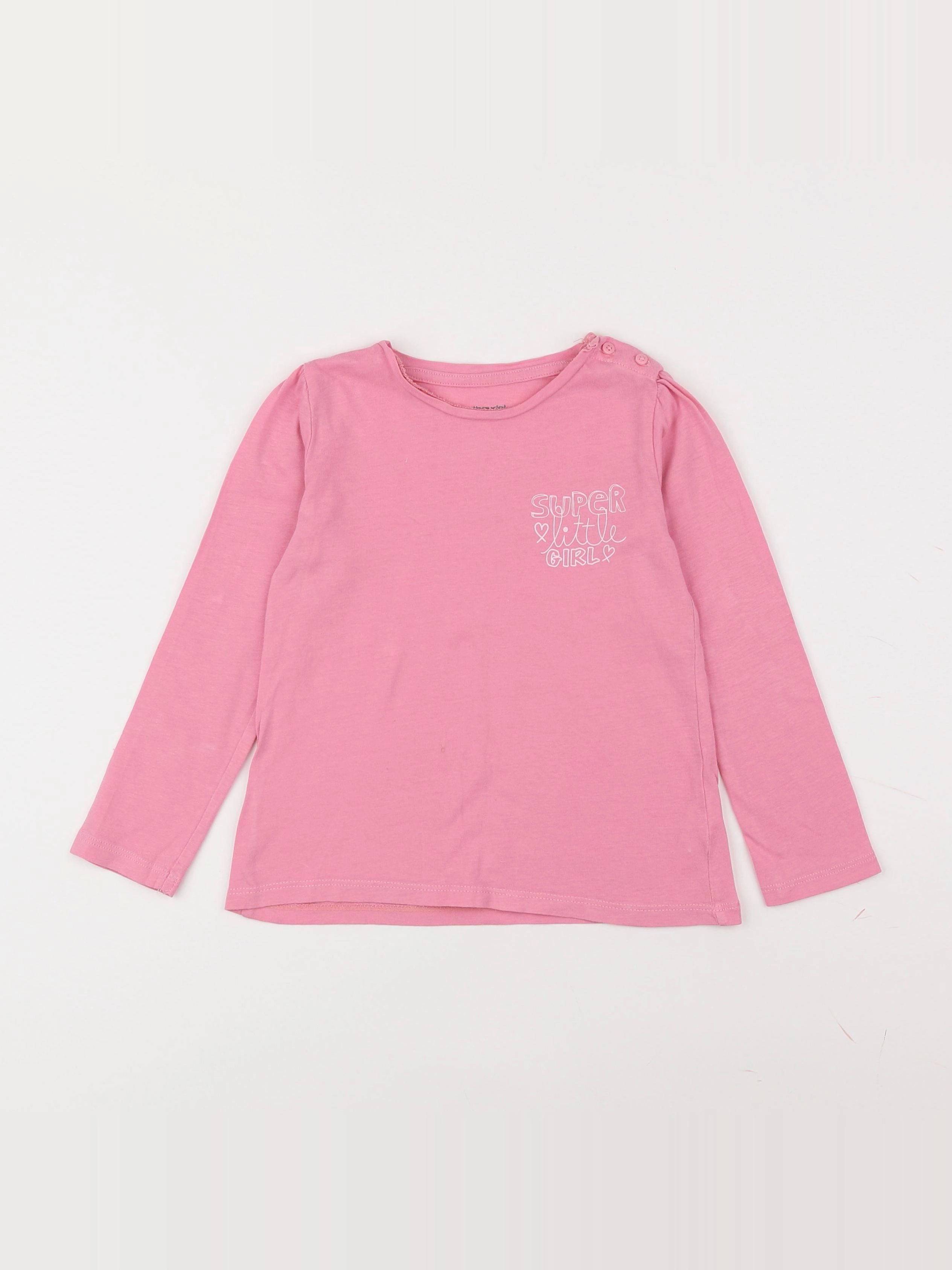 Vertbaudet - tee-shirt rose - 3 ans