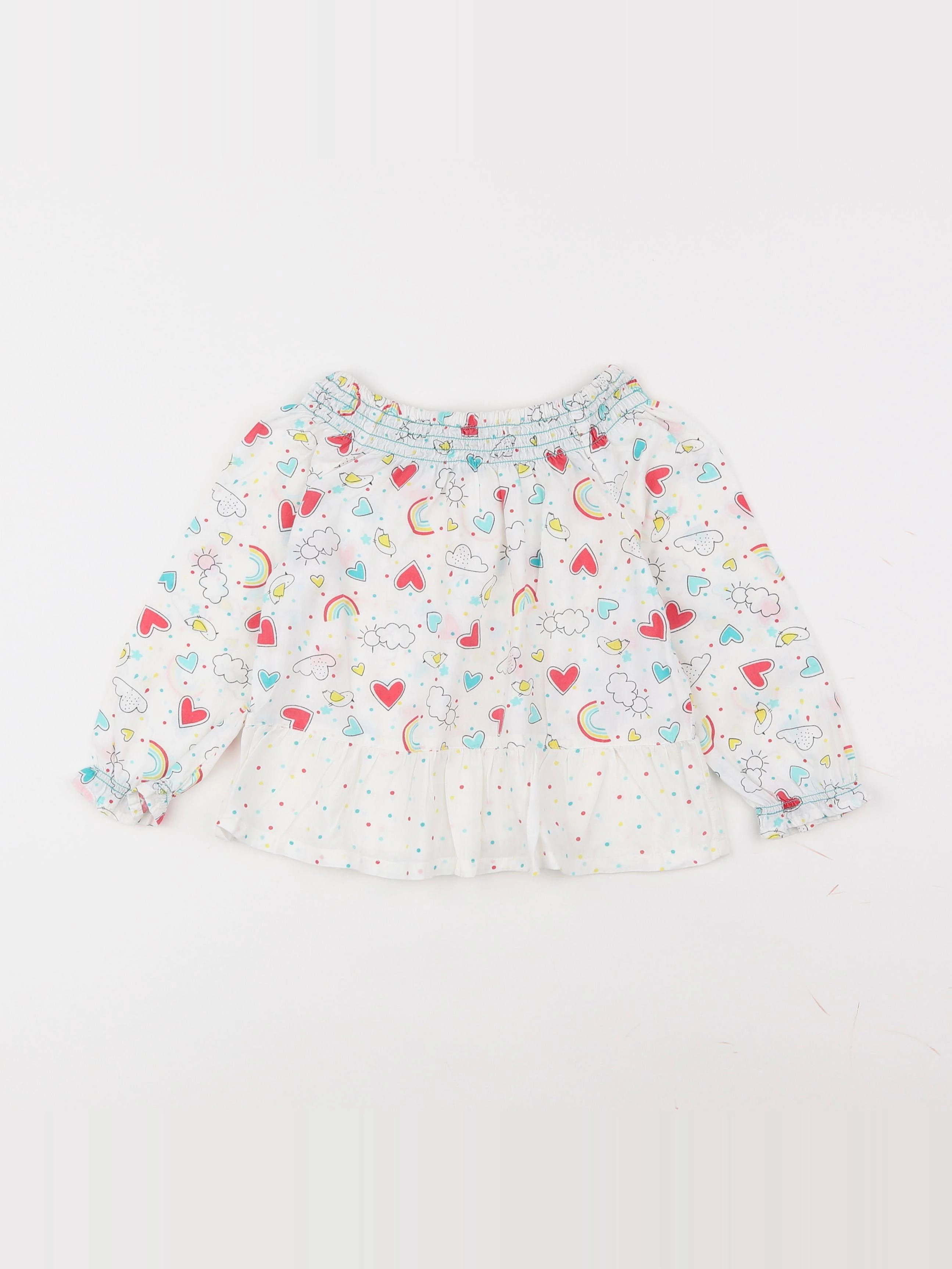 Vertbaudet - blouse multicolore - 3 ans
