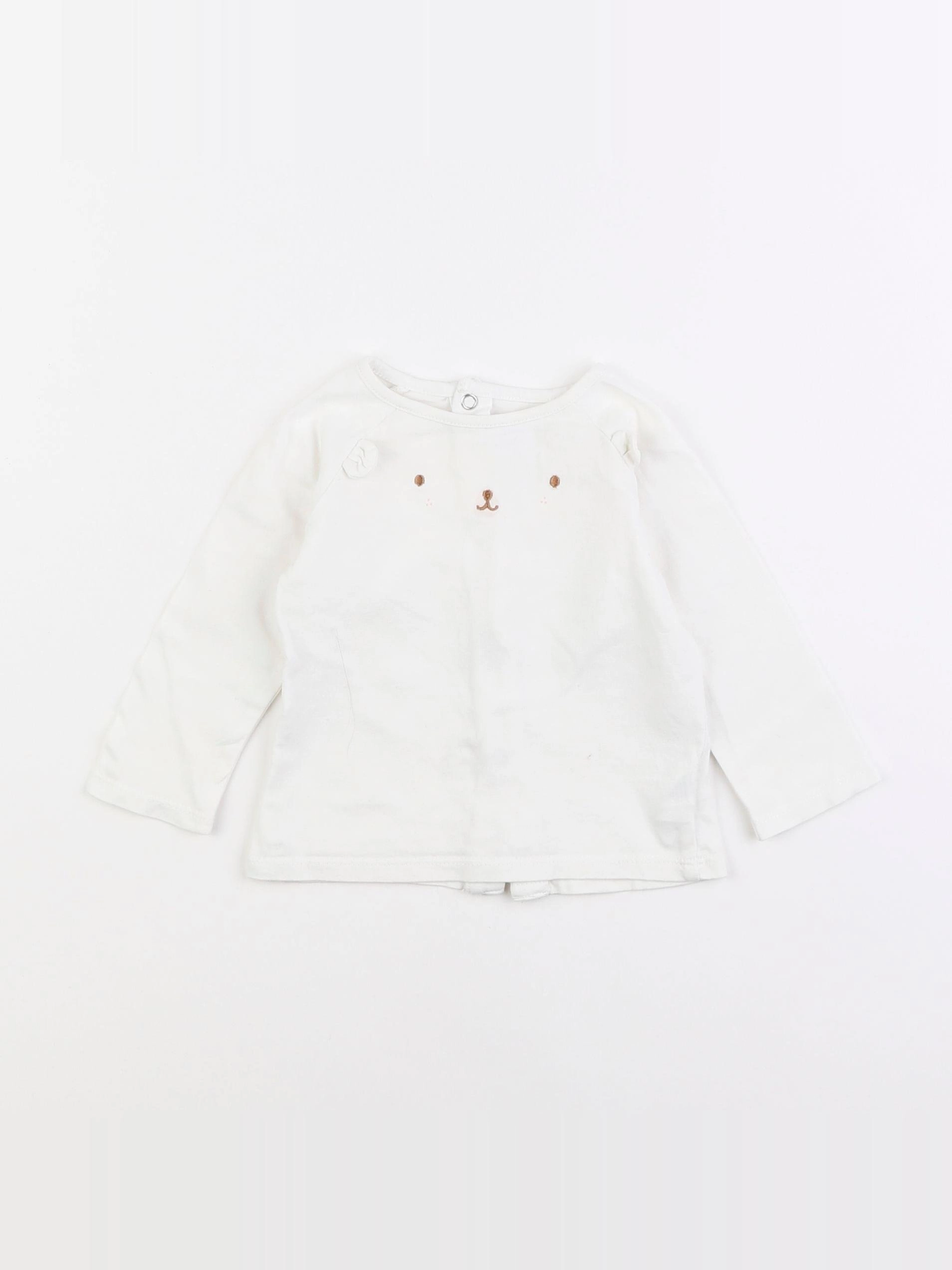 Cadet Rousselle - tee-shirt blanc - 6 mois