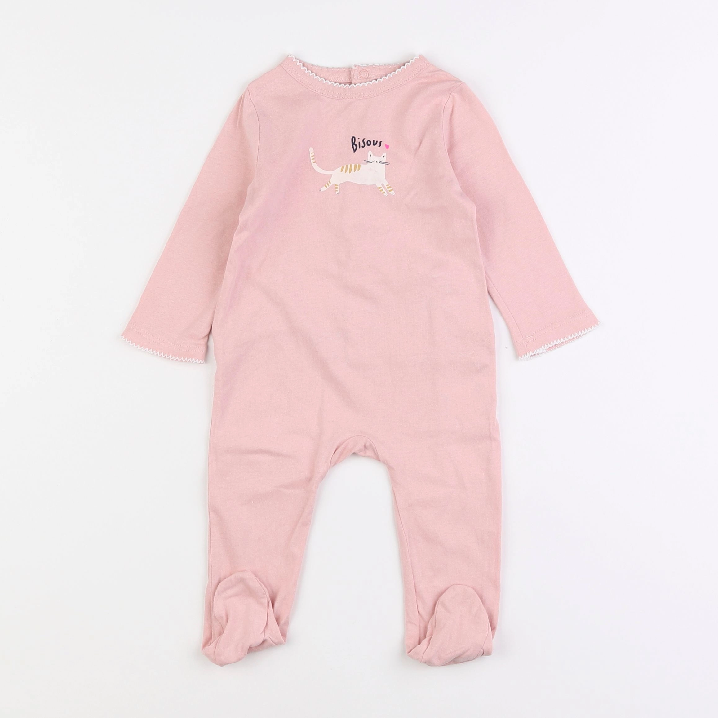 Boutchou - pyjama coton rose - 6 mois