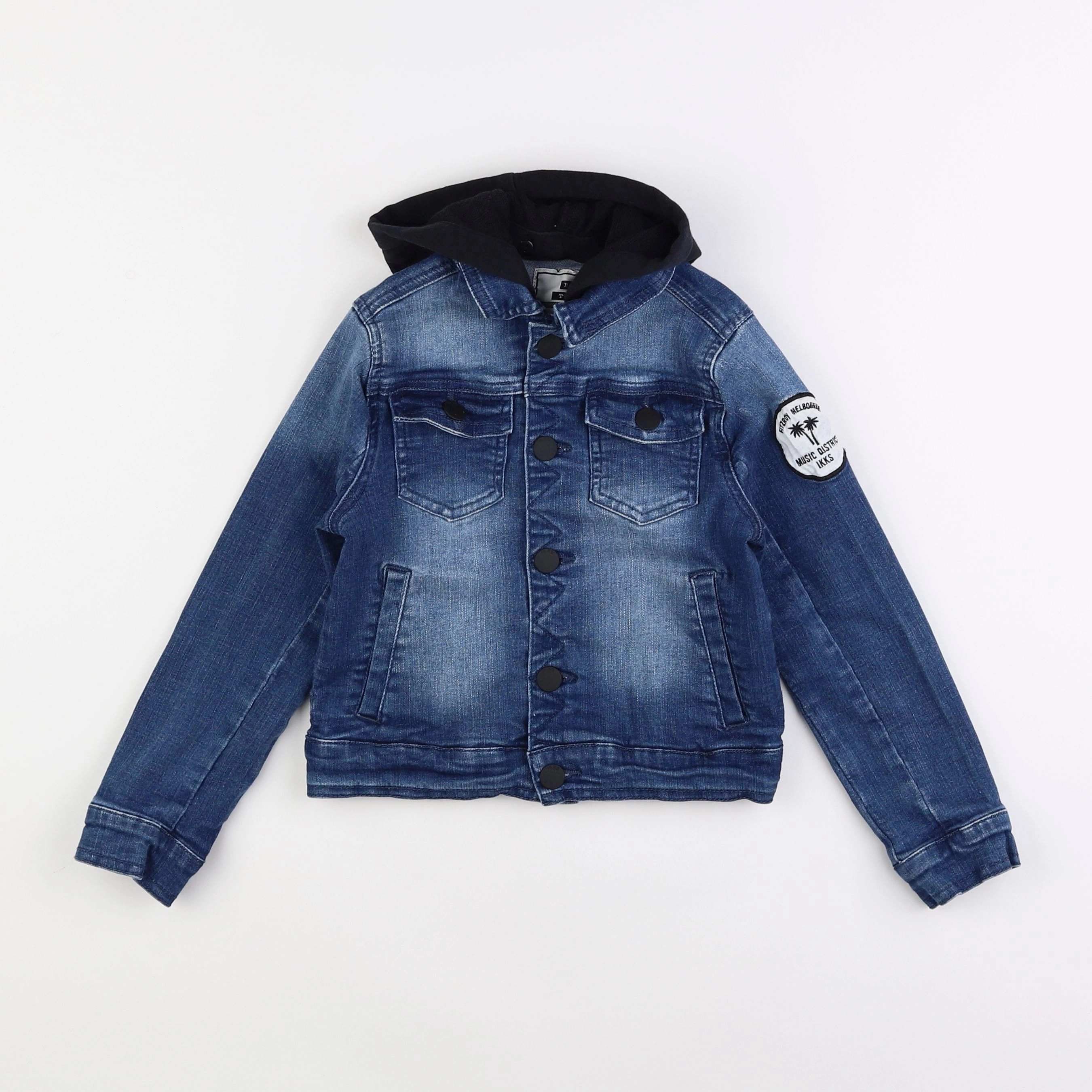 IKKS - veste imprimé au dos bleu - 6 ans