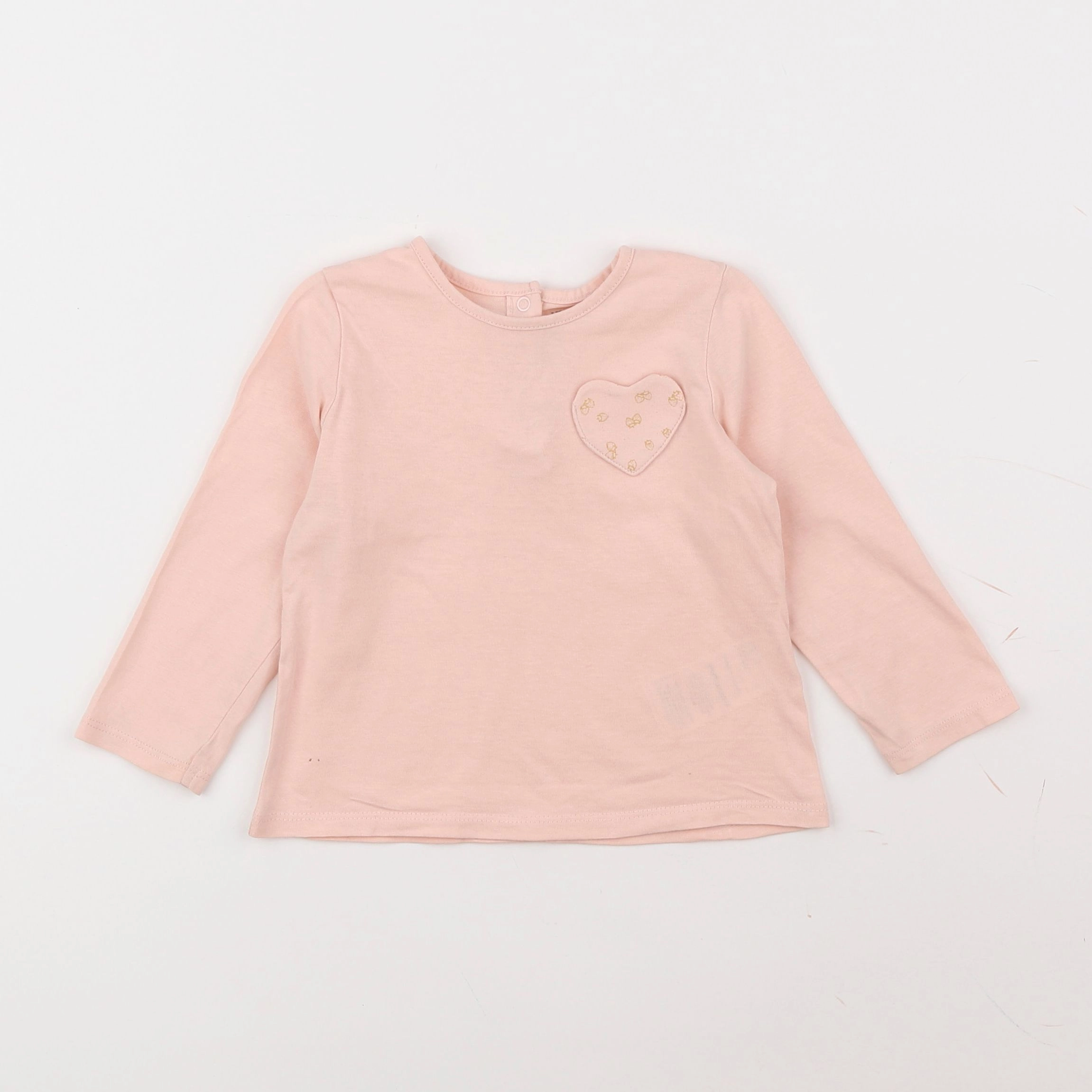 Vertbaudet - tee-shirt rose - 18 mois