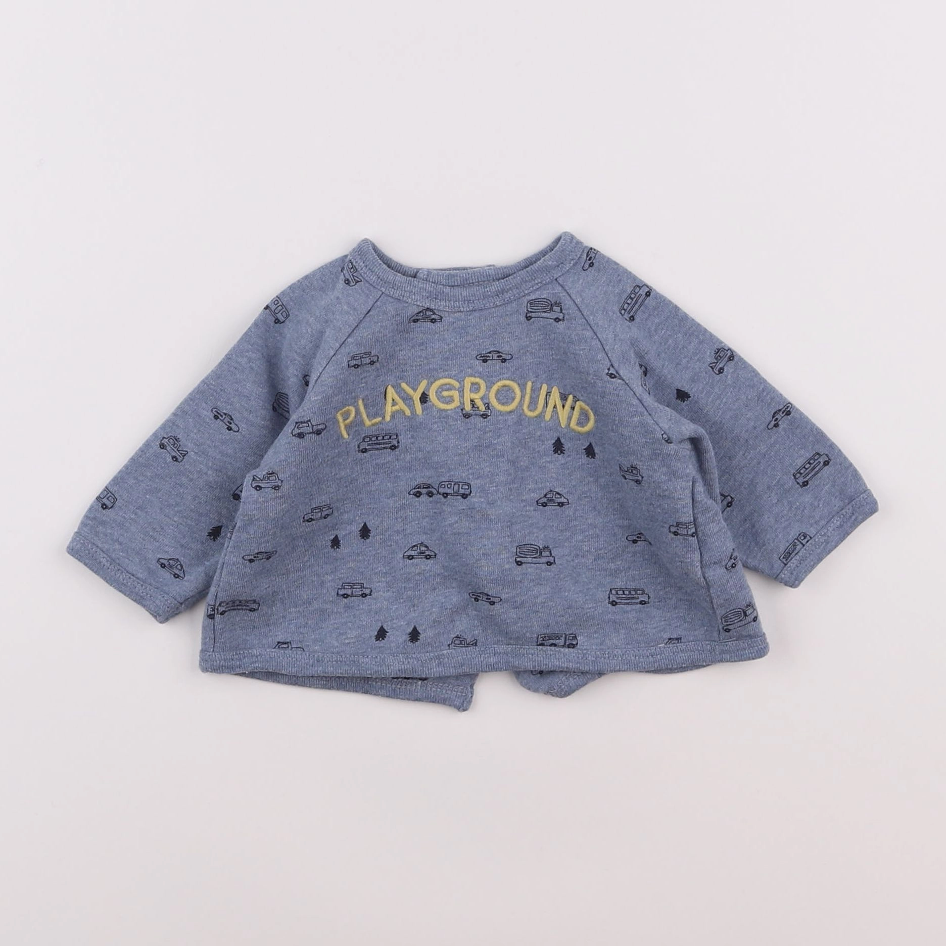 Boutchou - sweat bleu - 3 mois