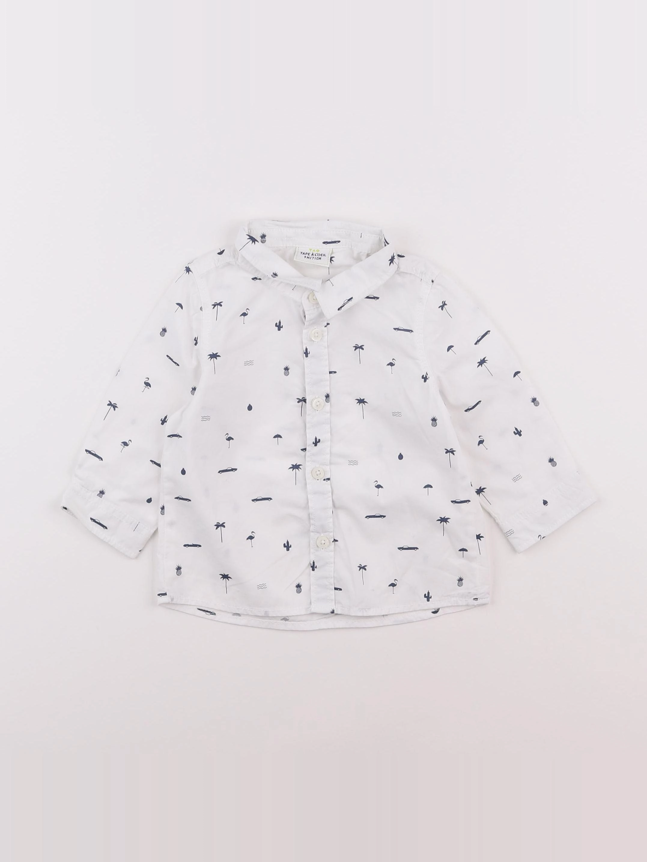 Tape à l'oeil - chemise blanc - 9 mois