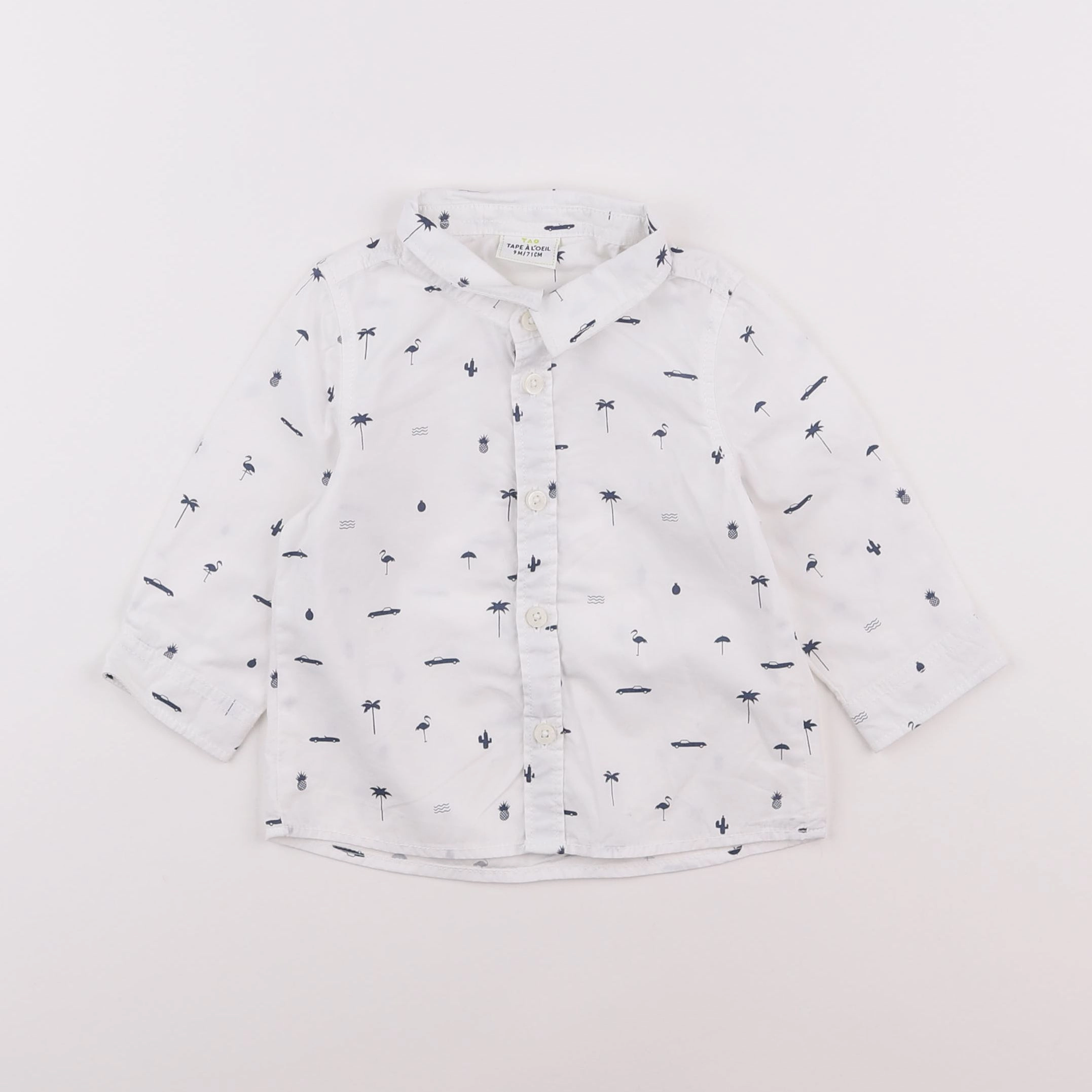 Tape à l'oeil - chemise blanc - 9 mois