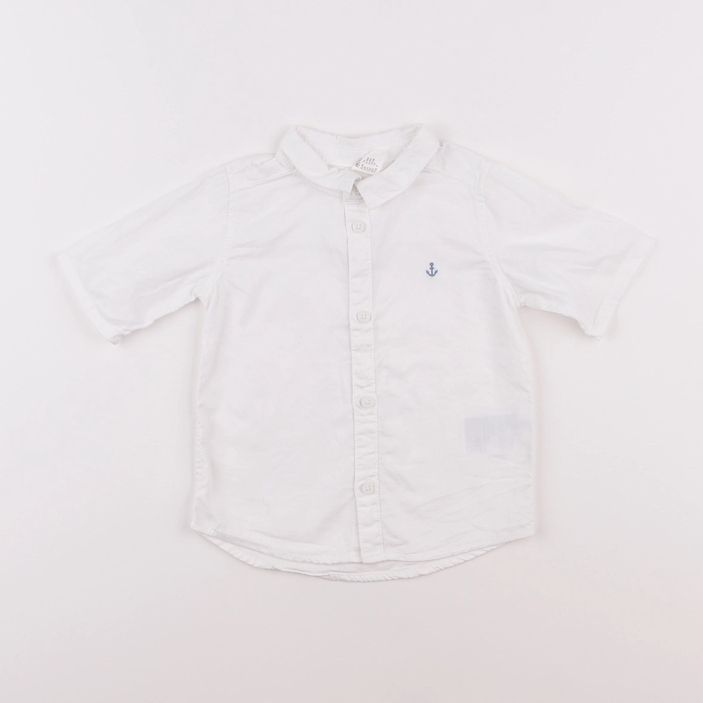 H&M - chemise blanc - 6/9 mois