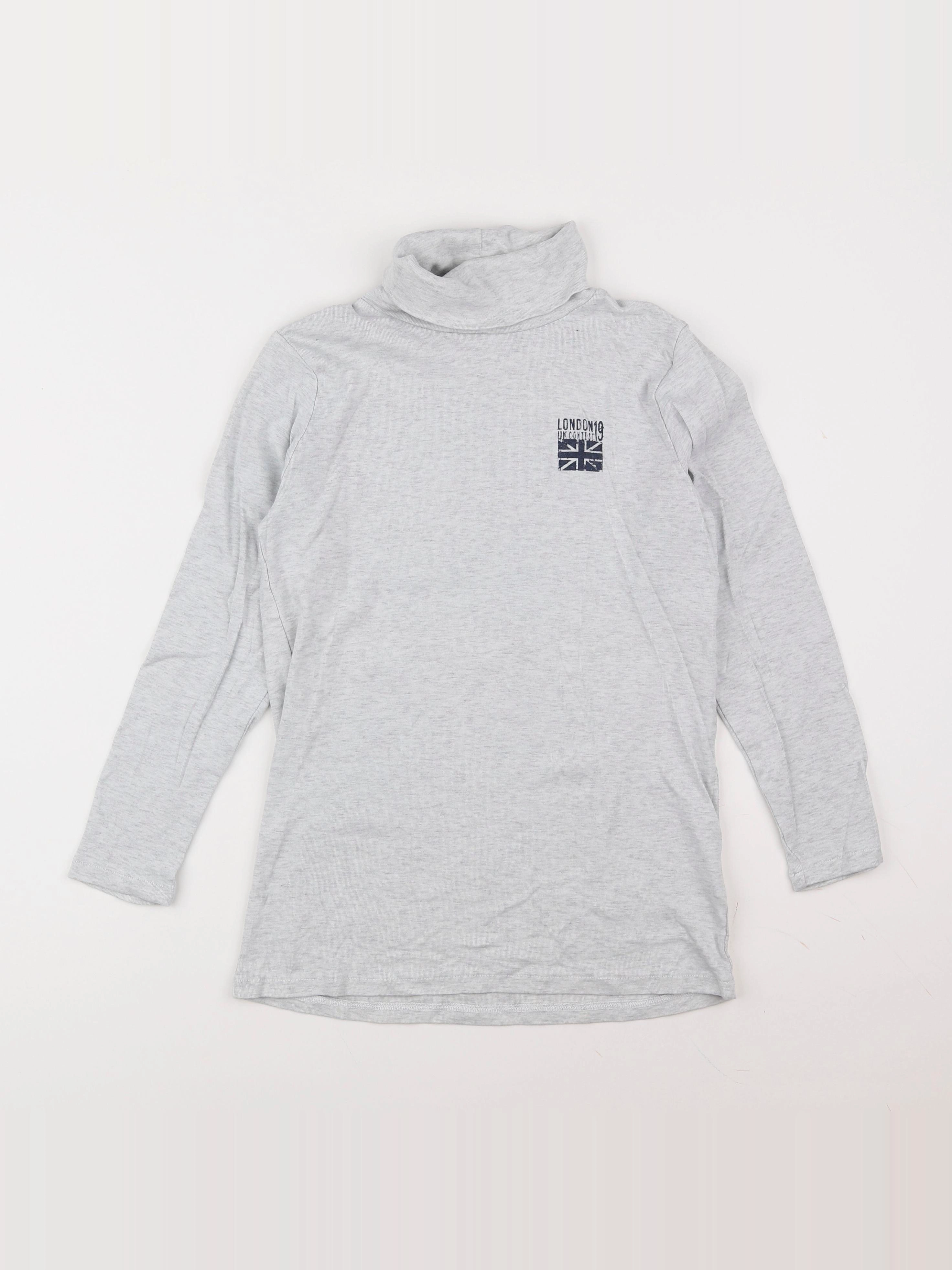 Vertbaudet - sous-pull gris - 12 ans
