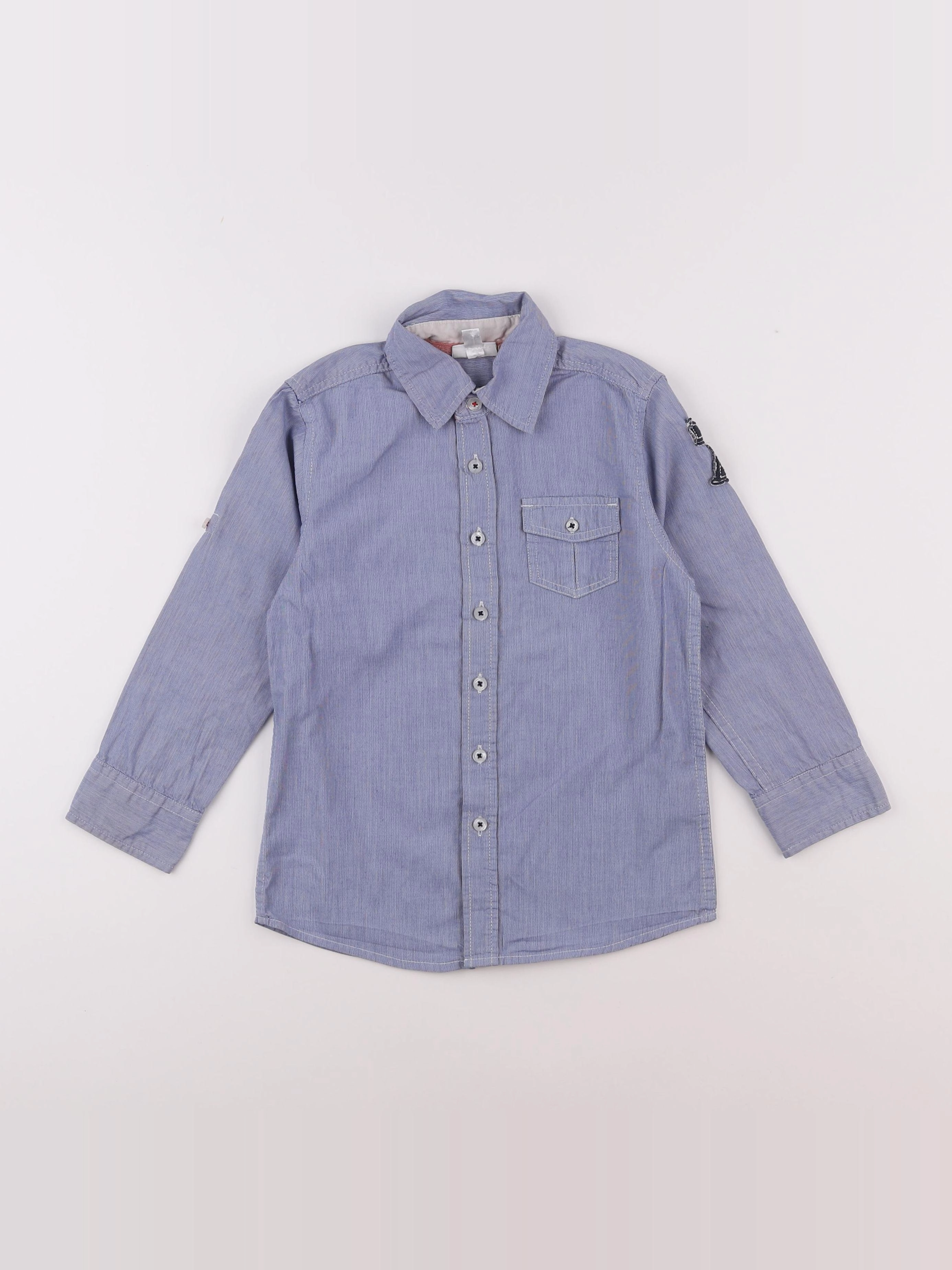 Vertbaudet - chemise bleu - 5 ans