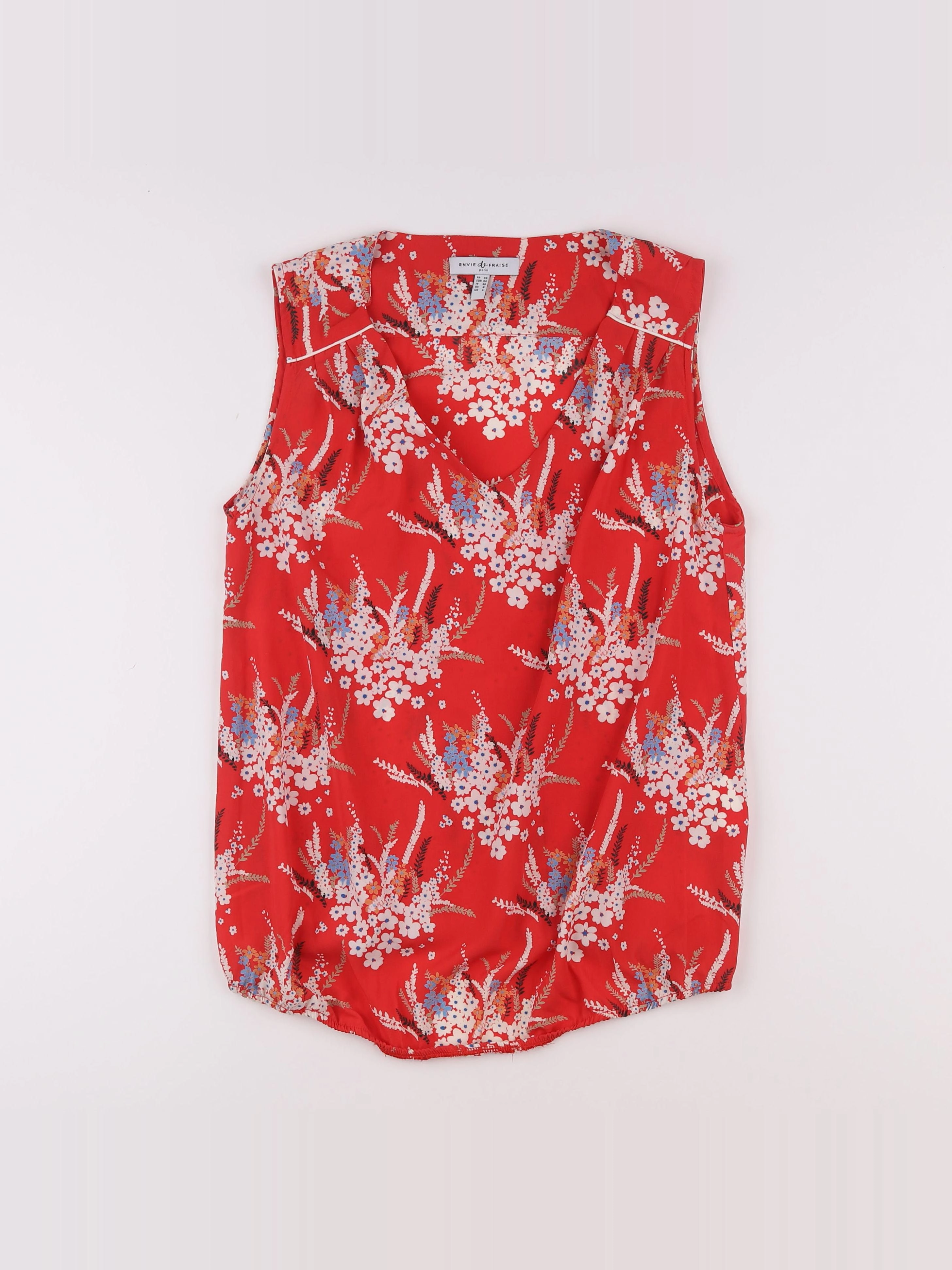 Envie de fraise - blouse grossesse rouge - 36