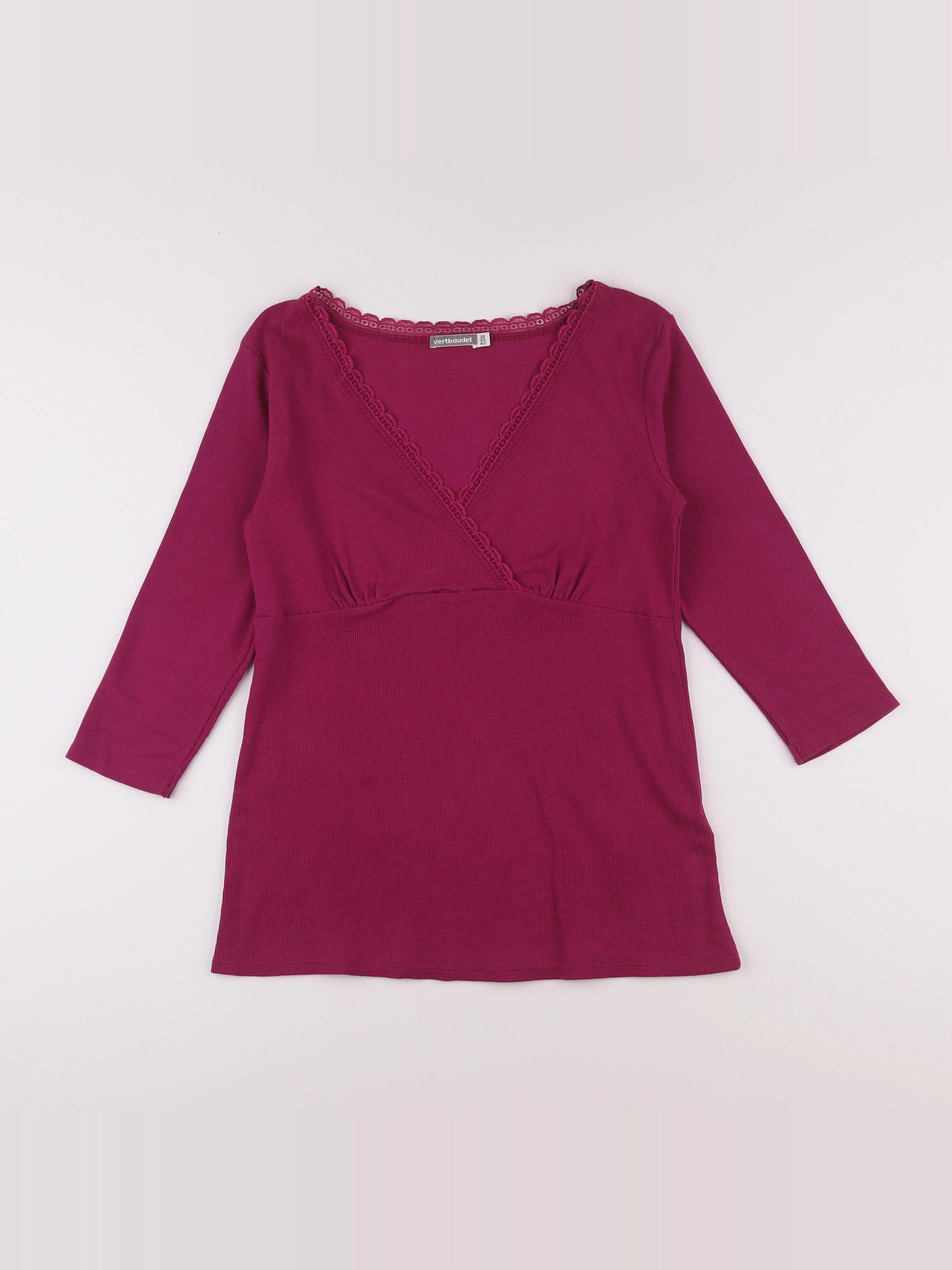 Vertbaudet - tee-shirt grossesse rose - 38 à 40